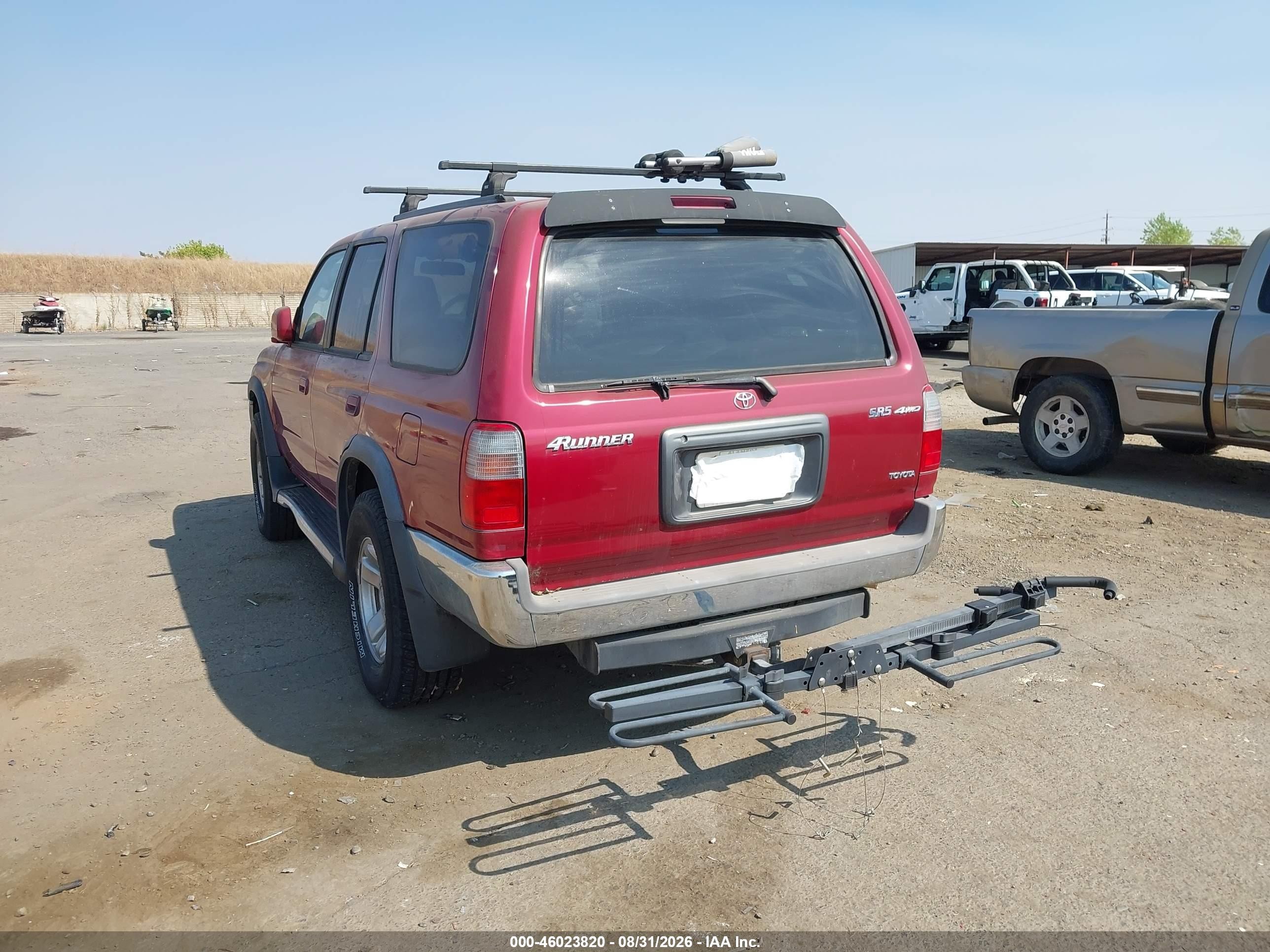 2000 Toyota 4runner Sr5 V6 Burgundy vin: JT3HN86R2Y0267309