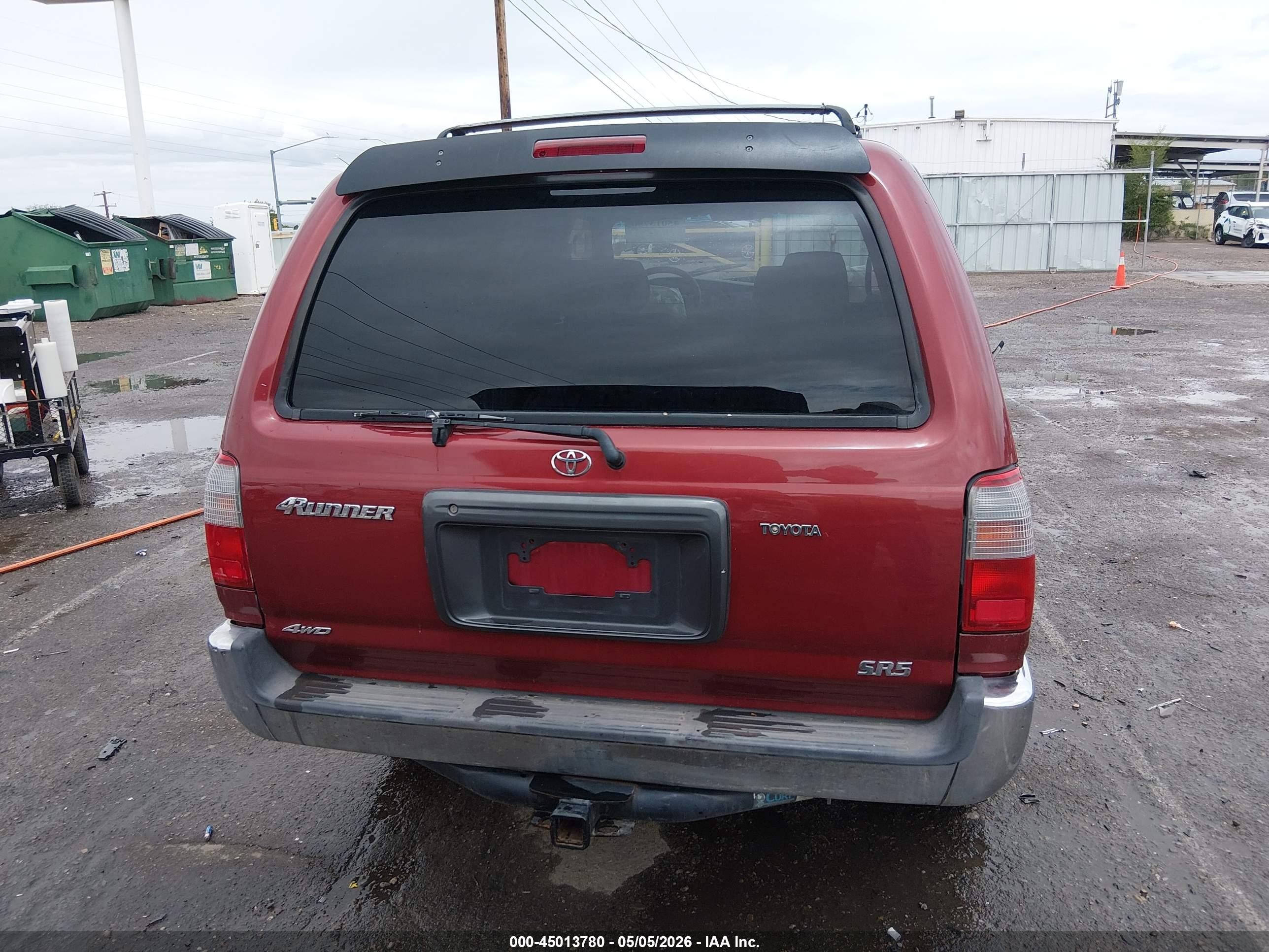 2000 Toyota 4runner Sr5 V6 Red vin: JT3HN86R2Y0267441