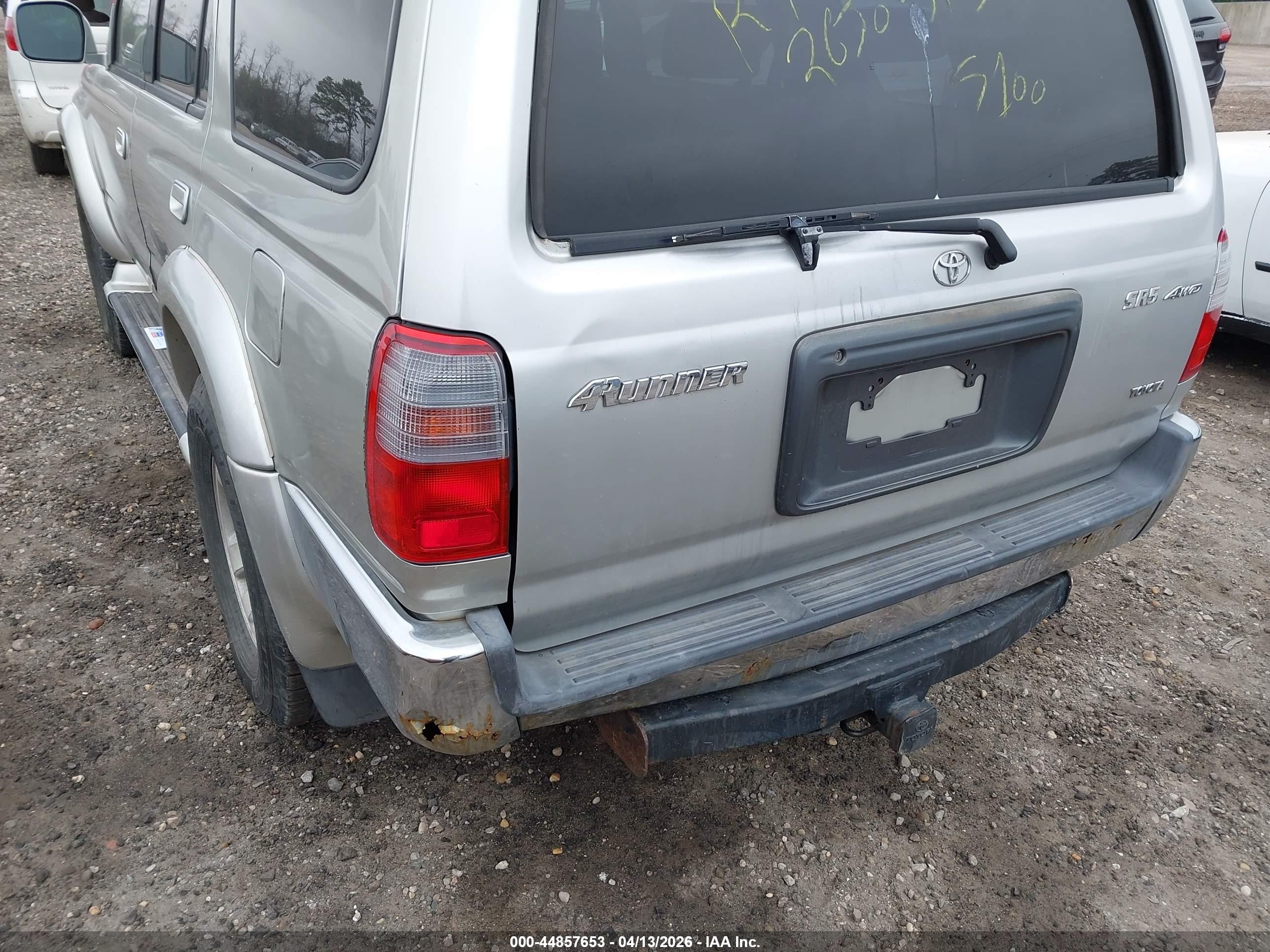 2000 Toyota 4runner Sr5 V6 Серый vin: JT3HN86R2Y0320784