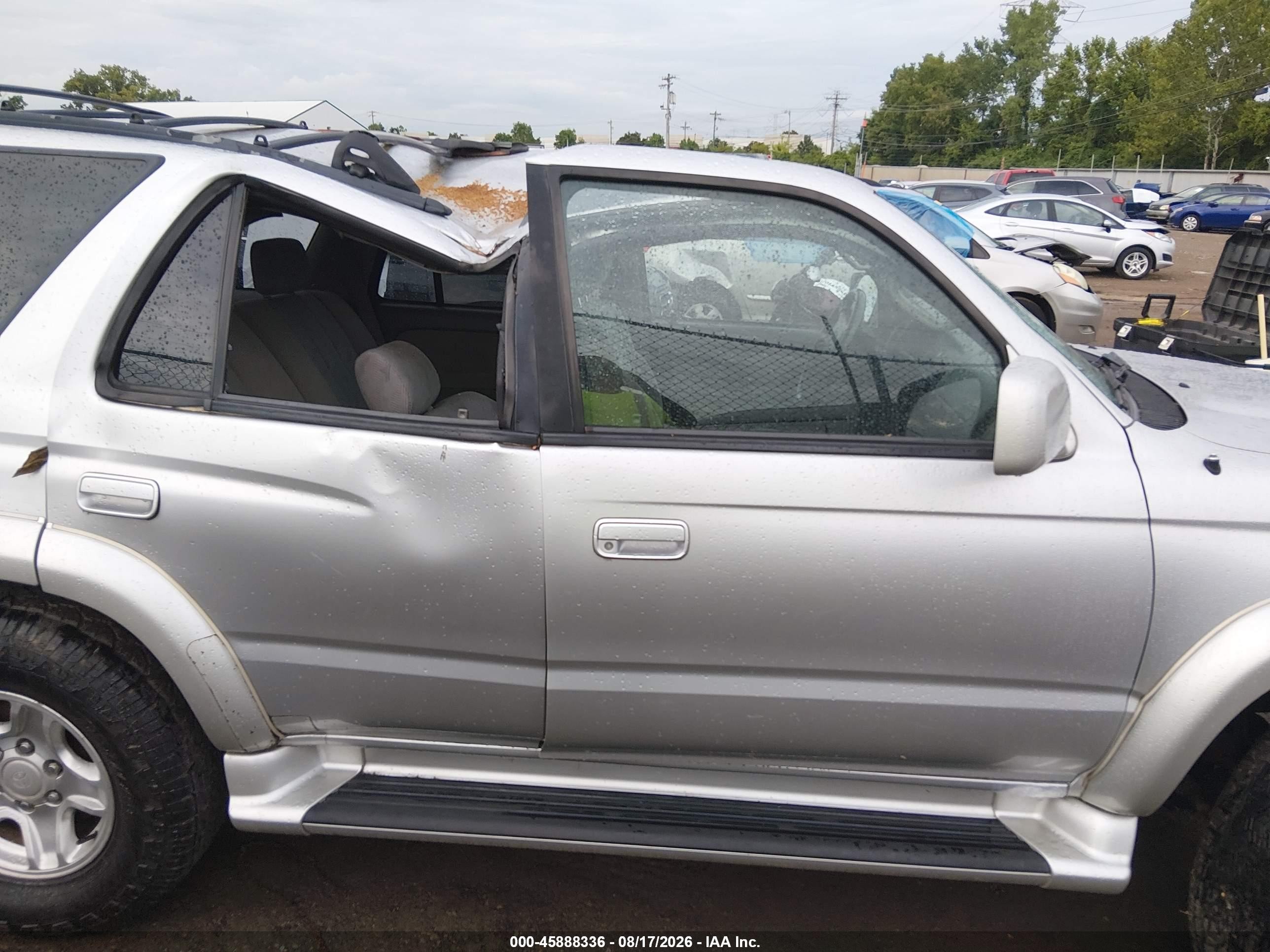 2001 Toyota 4runner Sr5 V6 Silver vin: JT3HN86R310338815