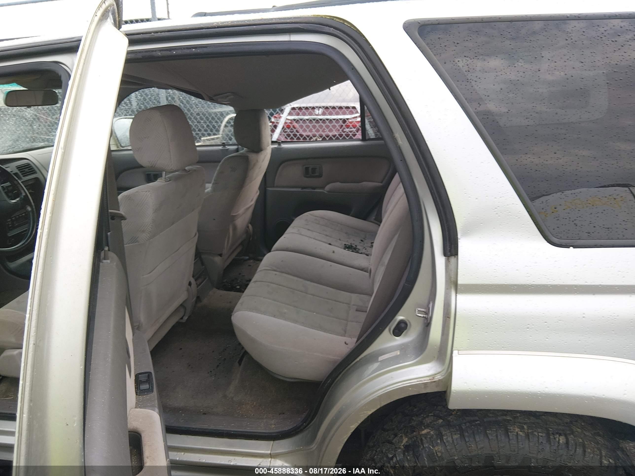 2001 Toyota 4runner Sr5 V6 Silver vin: JT3HN86R310338815