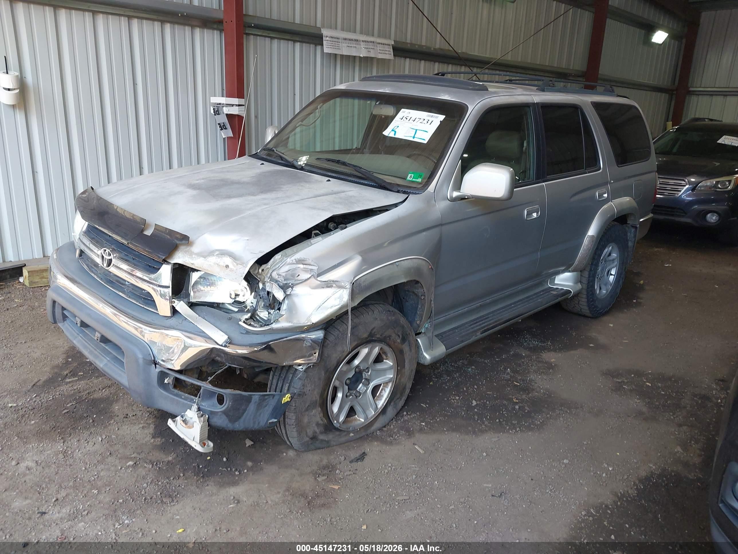 2001 Toyota 4runner Sr5 V6 Silver vin: JT3HN86R310349846