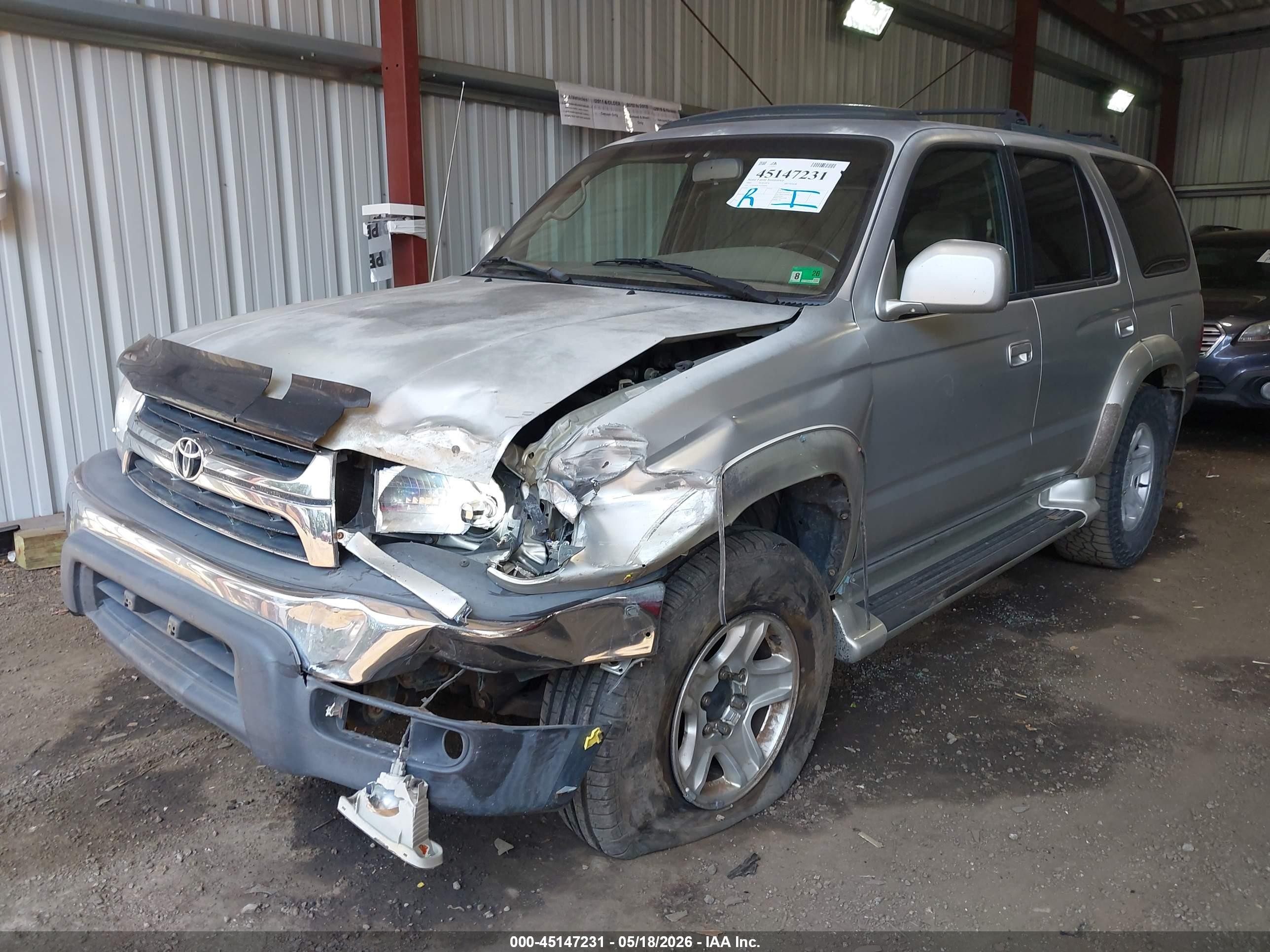 2001 Toyota 4runner Sr5 V6 Silver vin: JT3HN86R310349846
