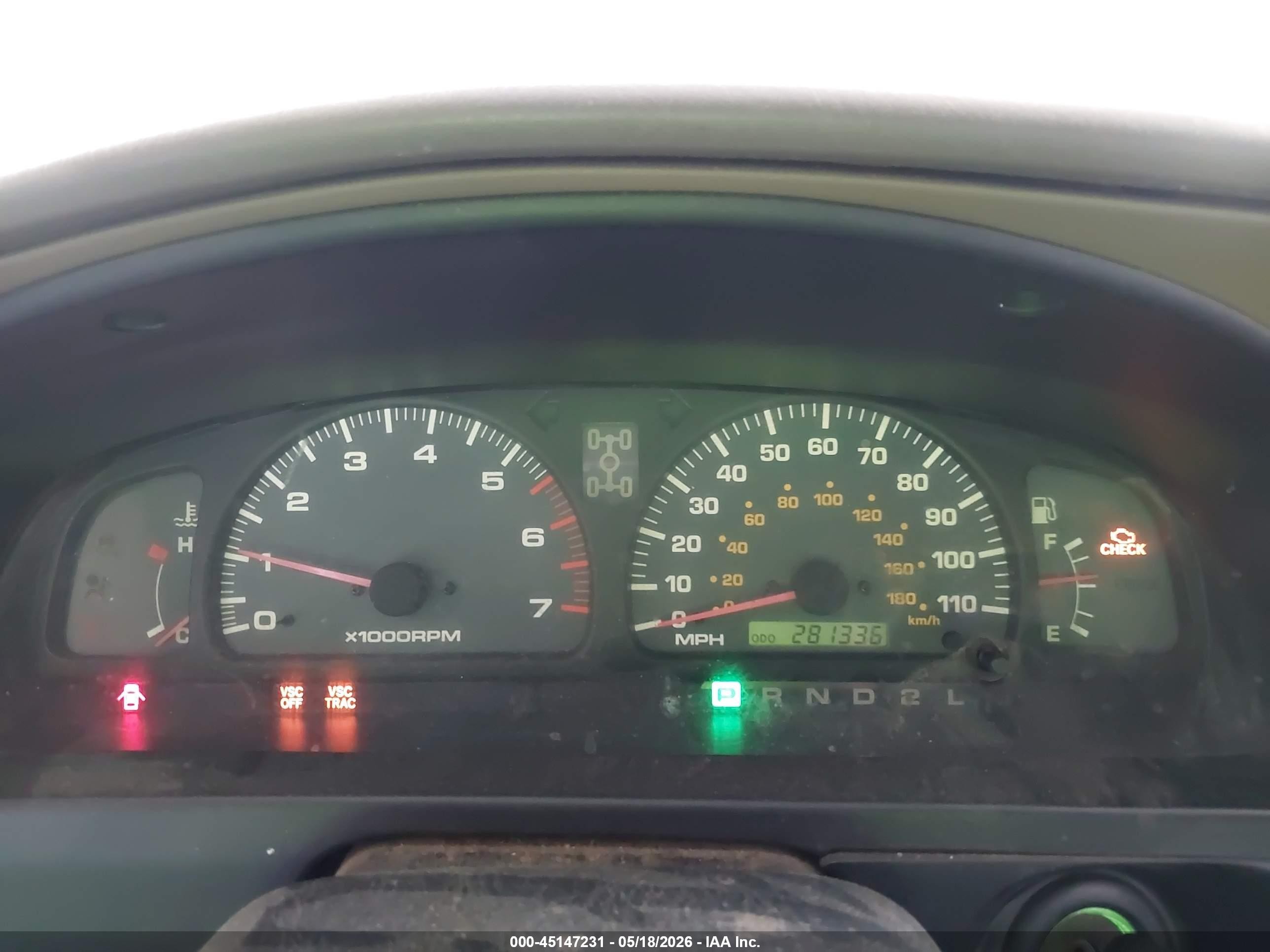 2001 Toyota 4runner Sr5 V6 Silver vin: JT3HN86R310349846