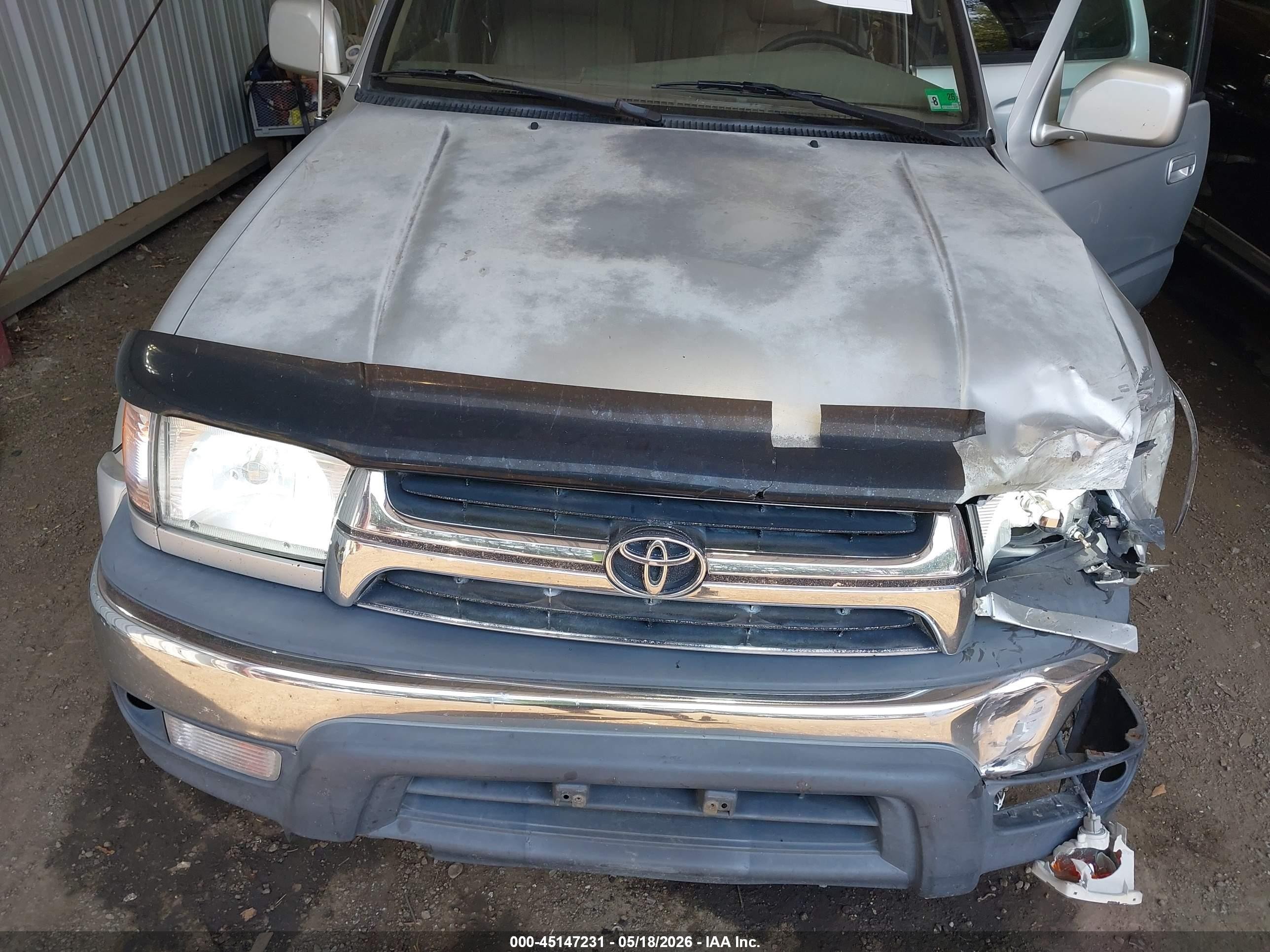 2001 Toyota 4runner Sr5 V6 Silver vin: JT3HN86R310349846