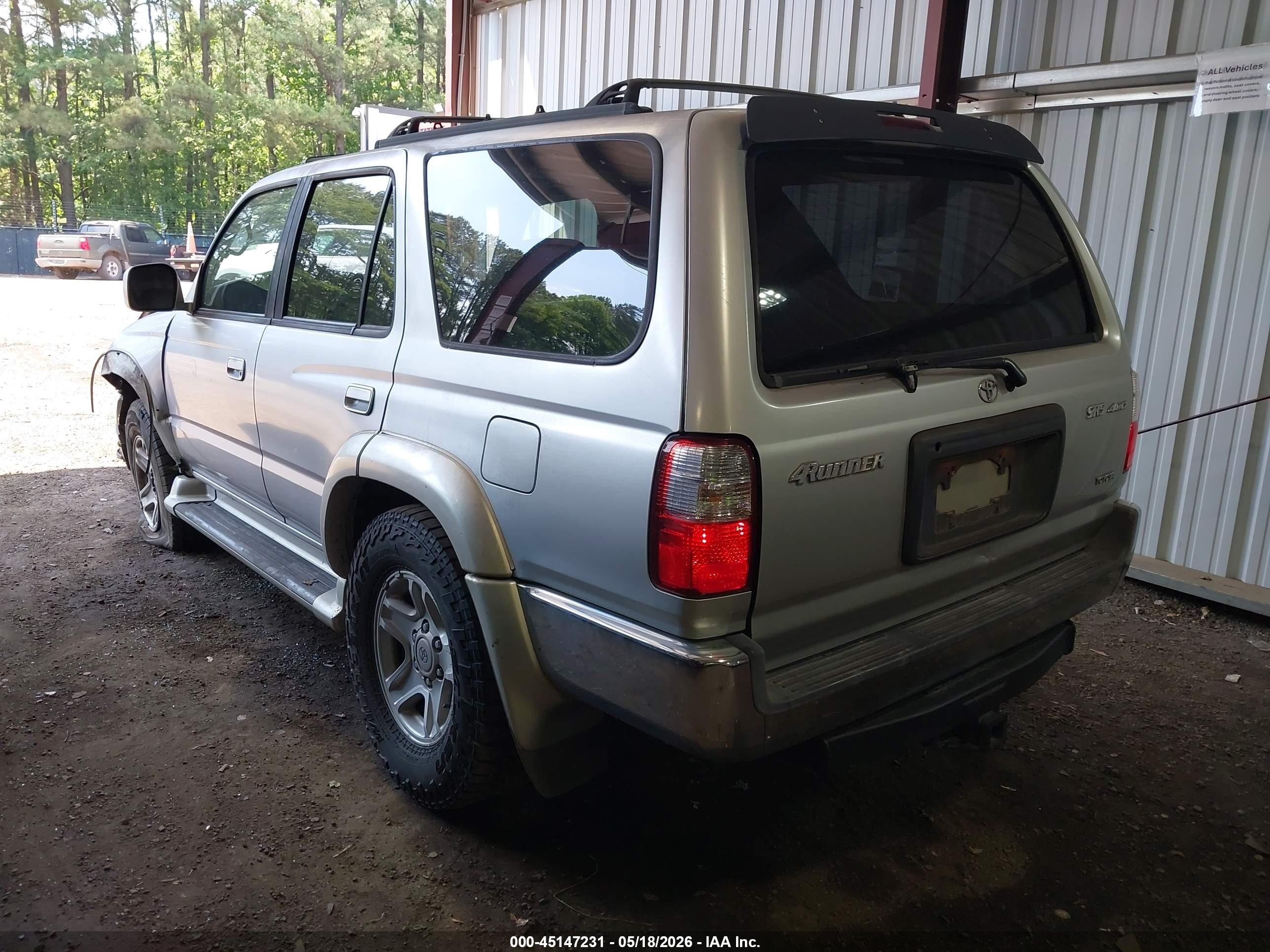 2001 Toyota 4runner Sr5 V6 Silver vin: JT3HN86R310349846
