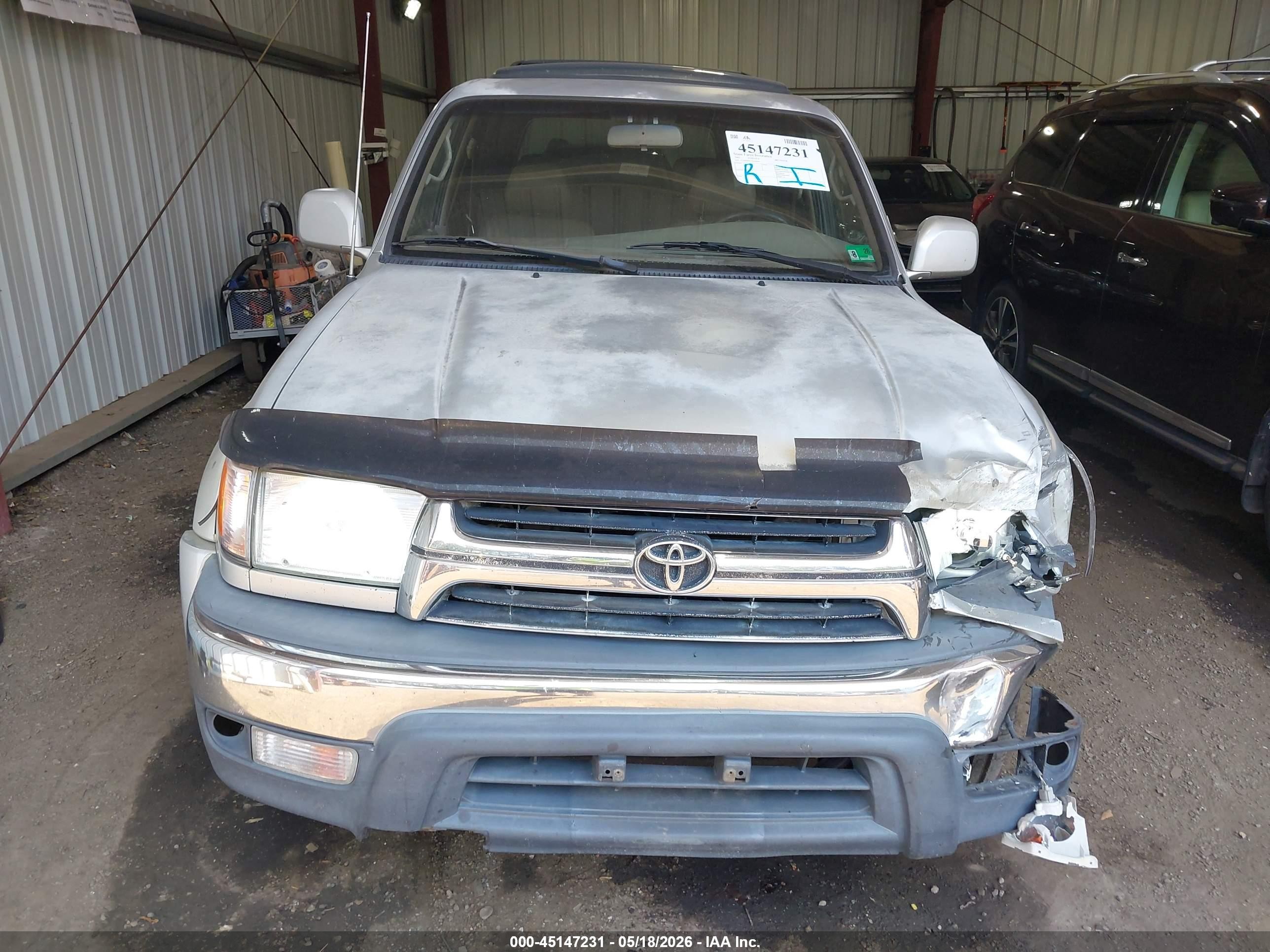 2001 Toyota 4runner Sr5 V6 Silver vin: JT3HN86R310349846