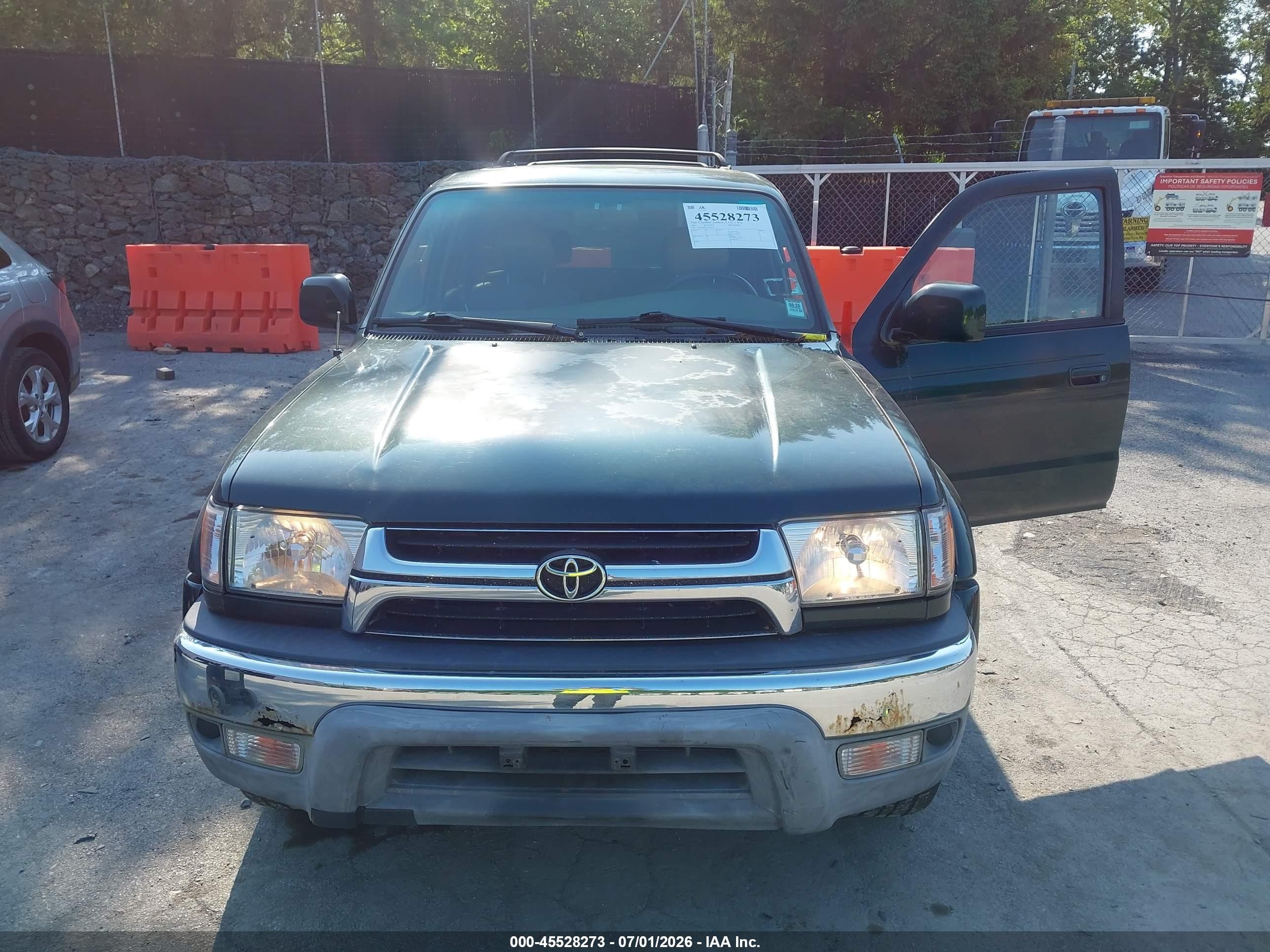 2001 Toyota 4runner Sr5 V6 Green vin: JT3HN86R319057027