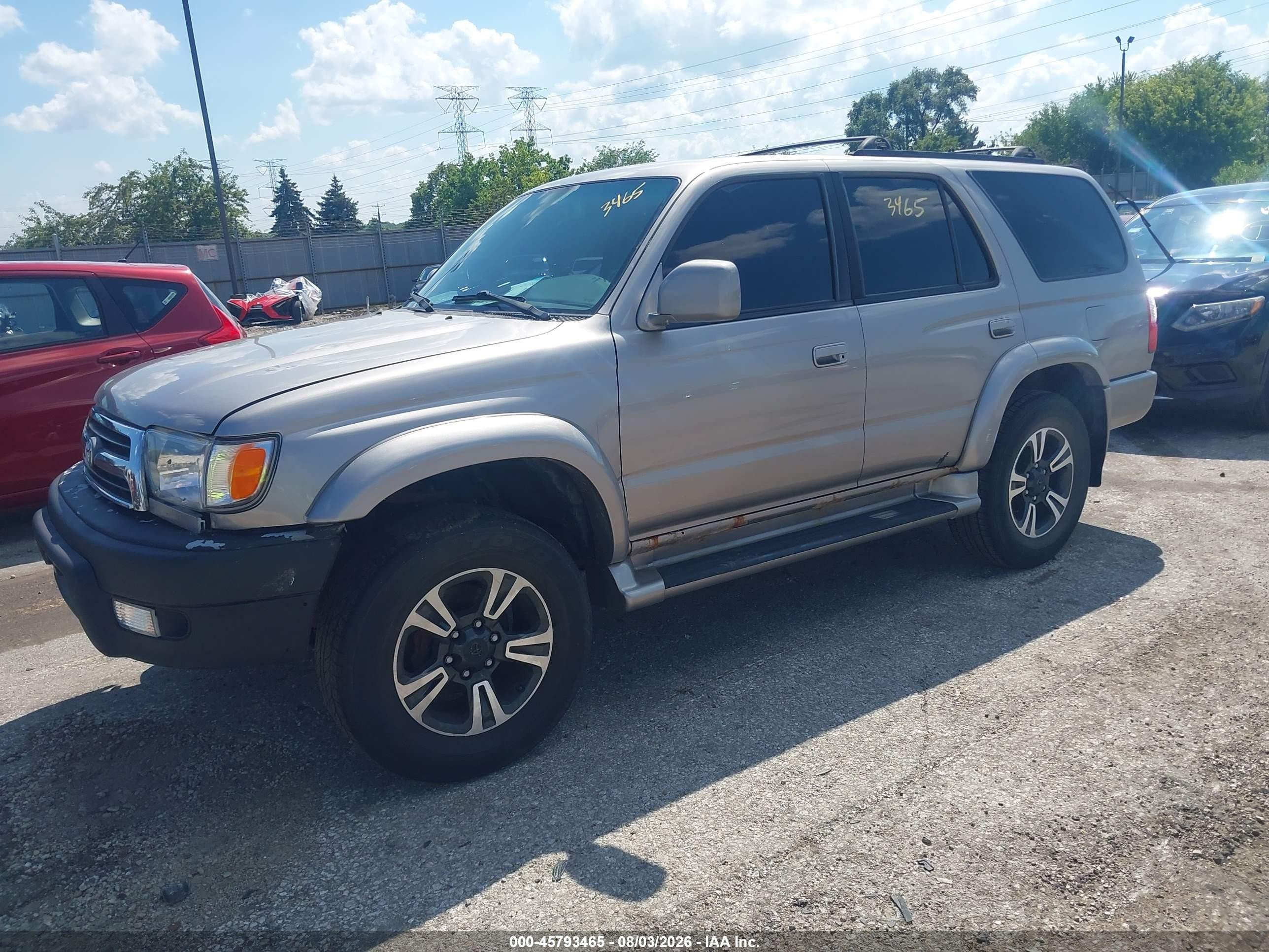 2002 Toyota 4runner Sr5 V6 Silver vin: JT3HN86R320361819