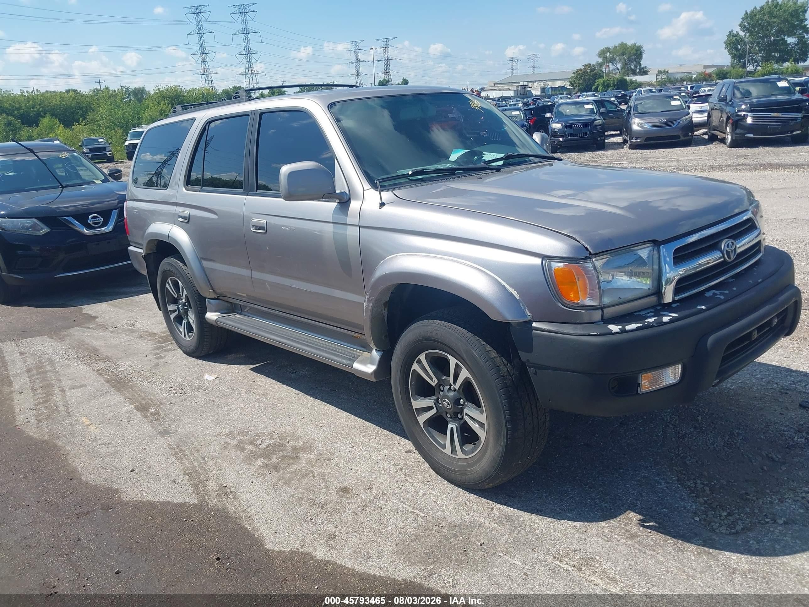 2002 Toyota 4runner Sr5 V6 Silver vin: JT3HN86R320361819