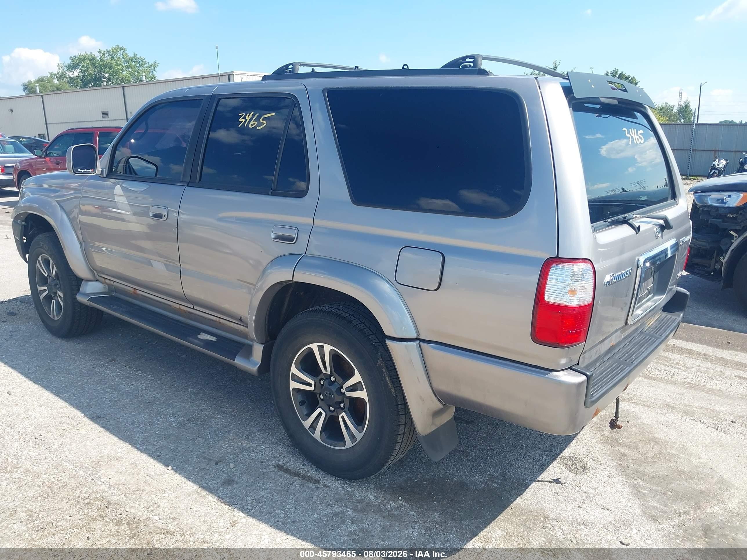 2002 Toyota 4runner Sr5 V6 Silver vin: JT3HN86R320361819