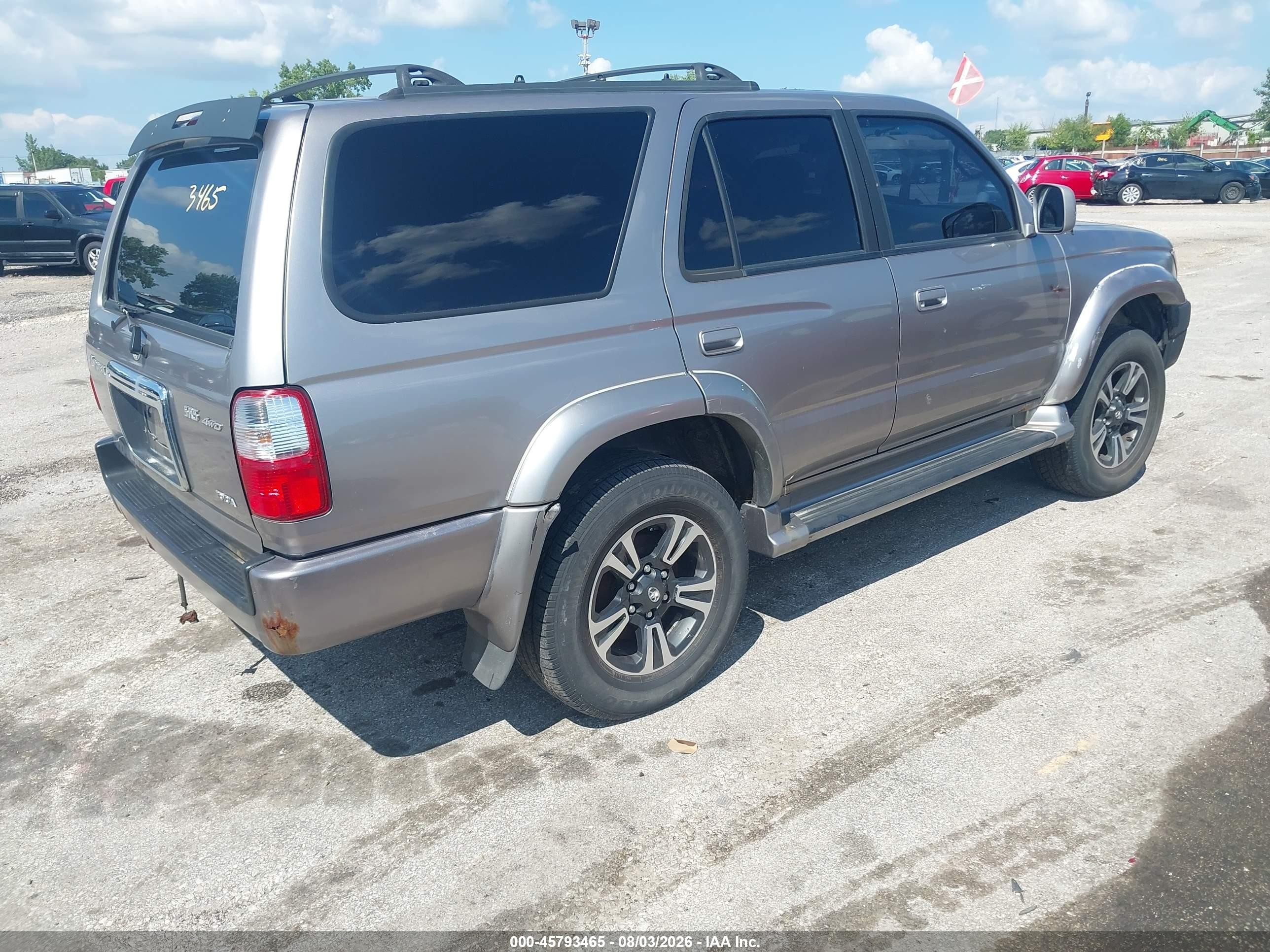 2002 Toyota 4runner Sr5 V6 Silver vin: JT3HN86R320361819