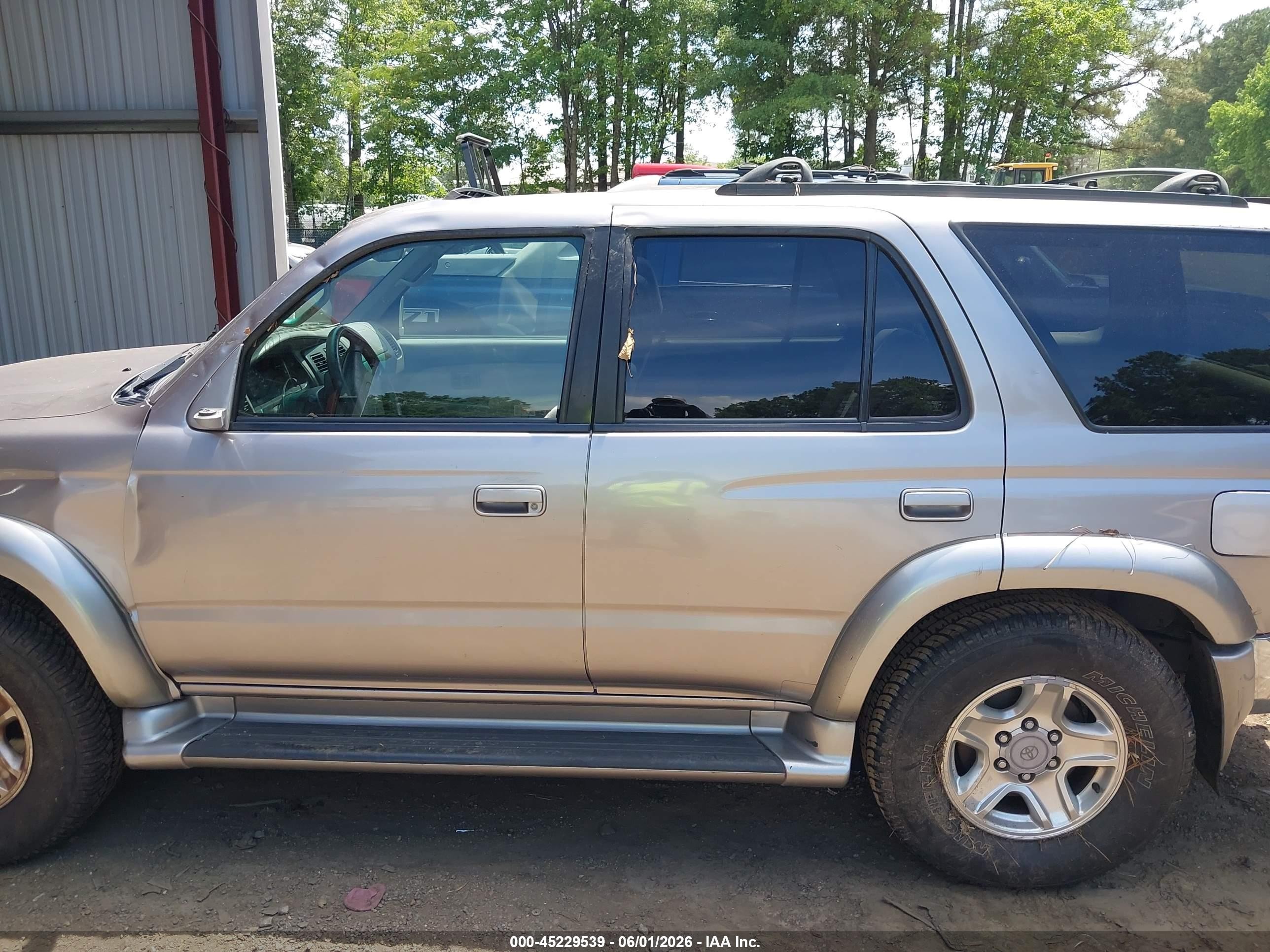 2002 Toyota 4runner Sr5 V6 Gray vin: JT3HN86R329061404