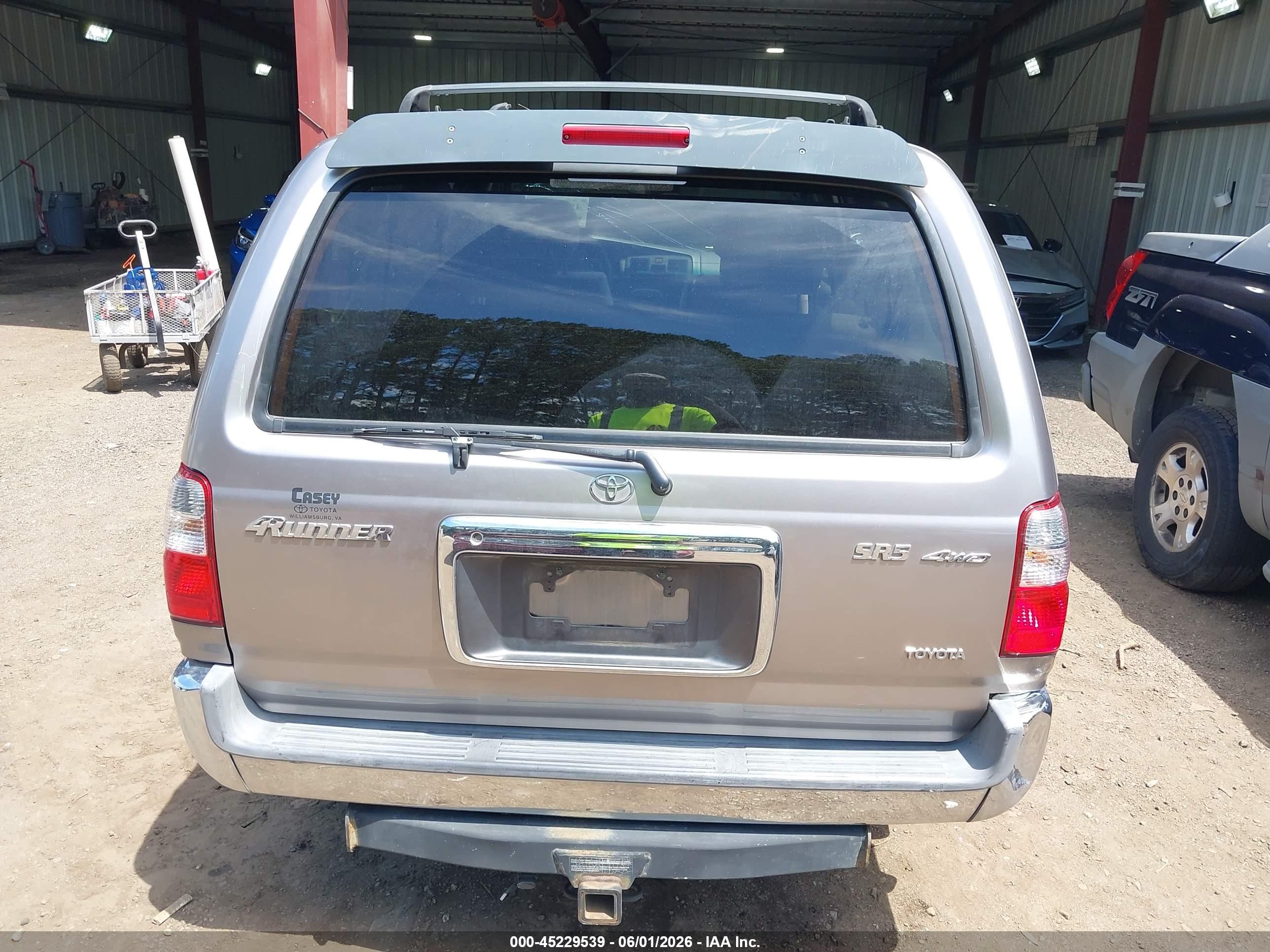 2002 Toyota 4runner Sr5 V6 Gray vin: JT3HN86R329061404