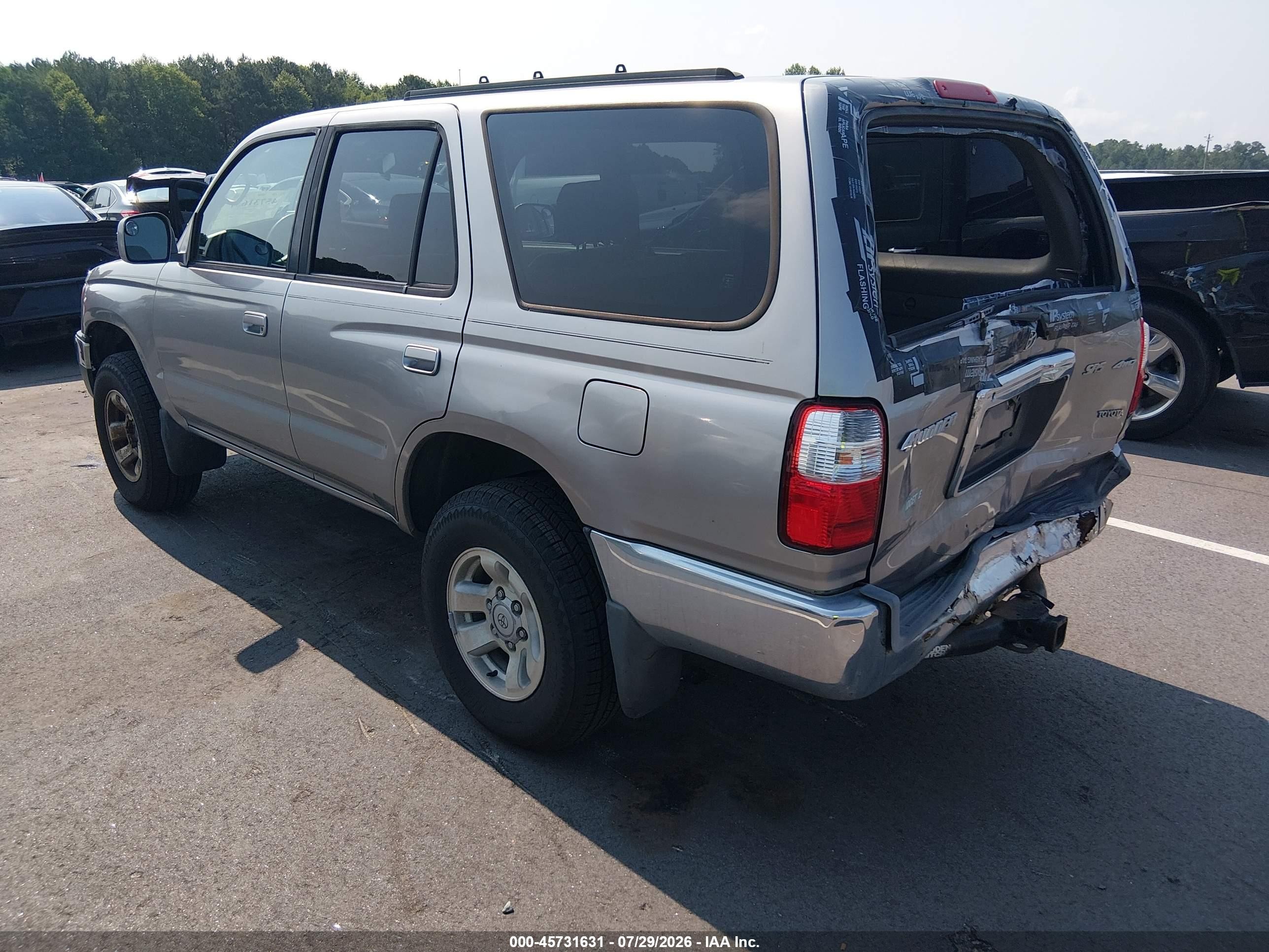 2002 Toyota 4runner Sr5 V6 Silver vin: JT3HN86R329076775