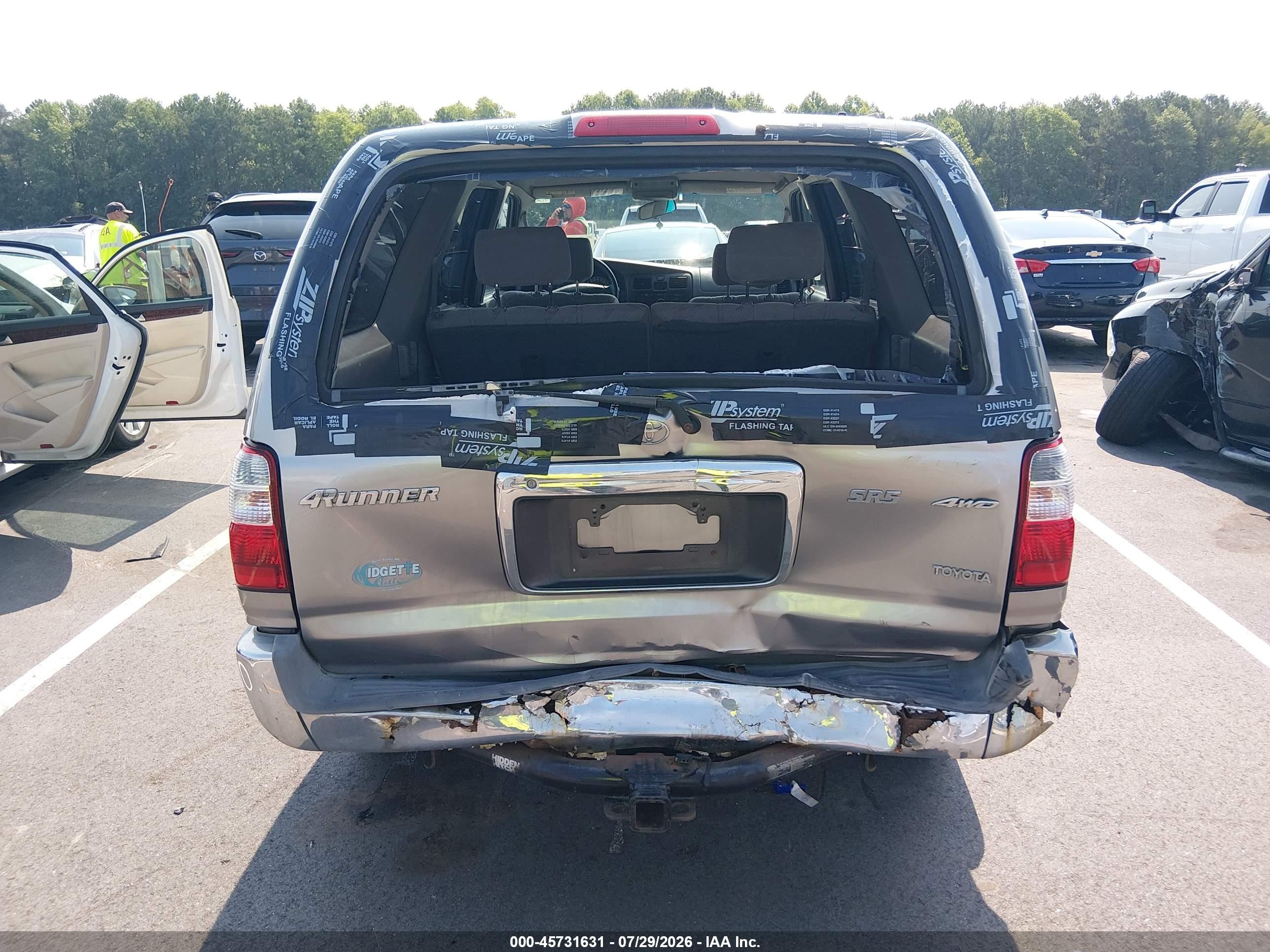 2002 Toyota 4runner Sr5 V6 Silver vin: JT3HN86R329076775