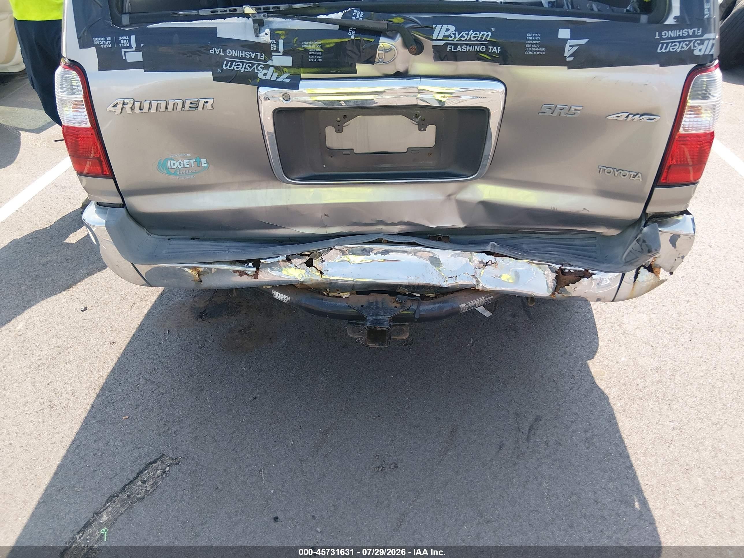 2002 Toyota 4runner Sr5 V6 Silver vin: JT3HN86R329076775