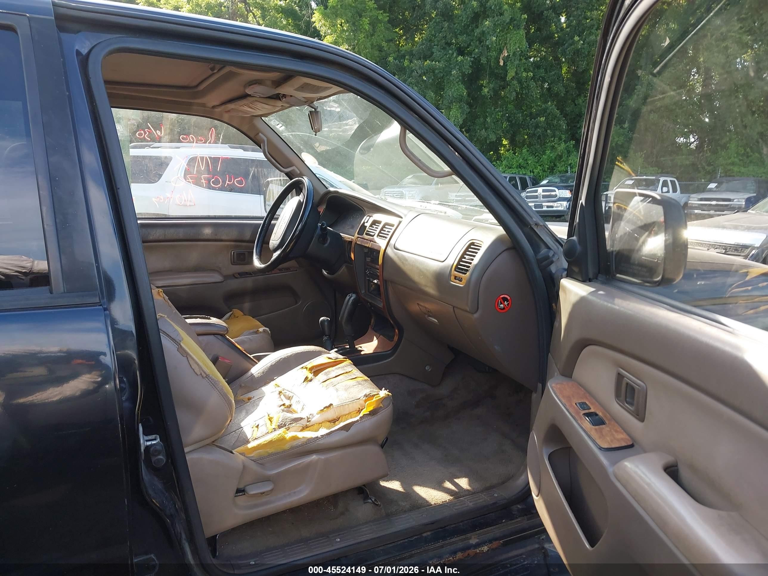 1996 Toyota 4runner Sr5 Black vin: JT3HN86R3T0040770