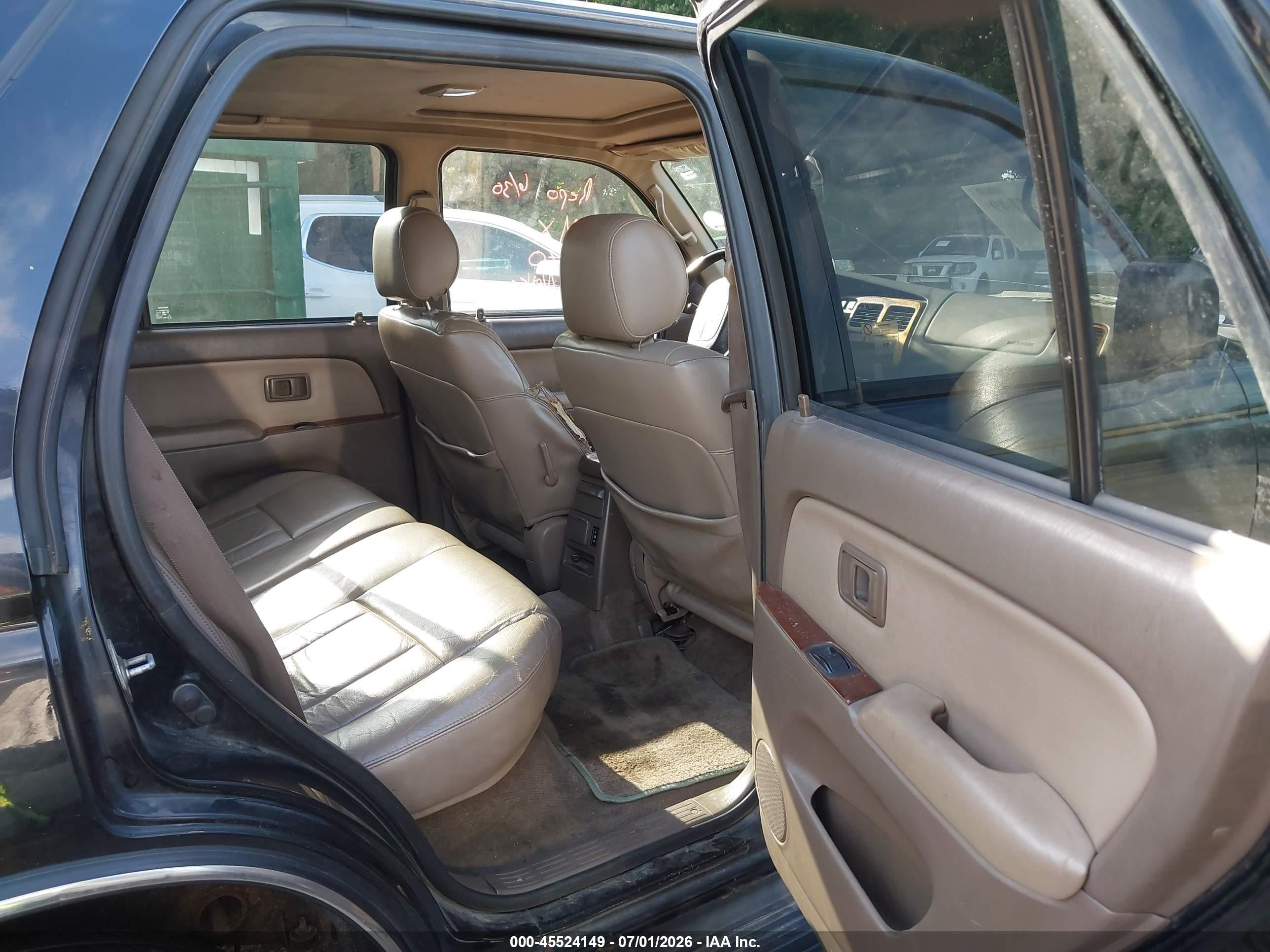 1996 Toyota 4runner Sr5 Black vin: JT3HN86R3T0040770