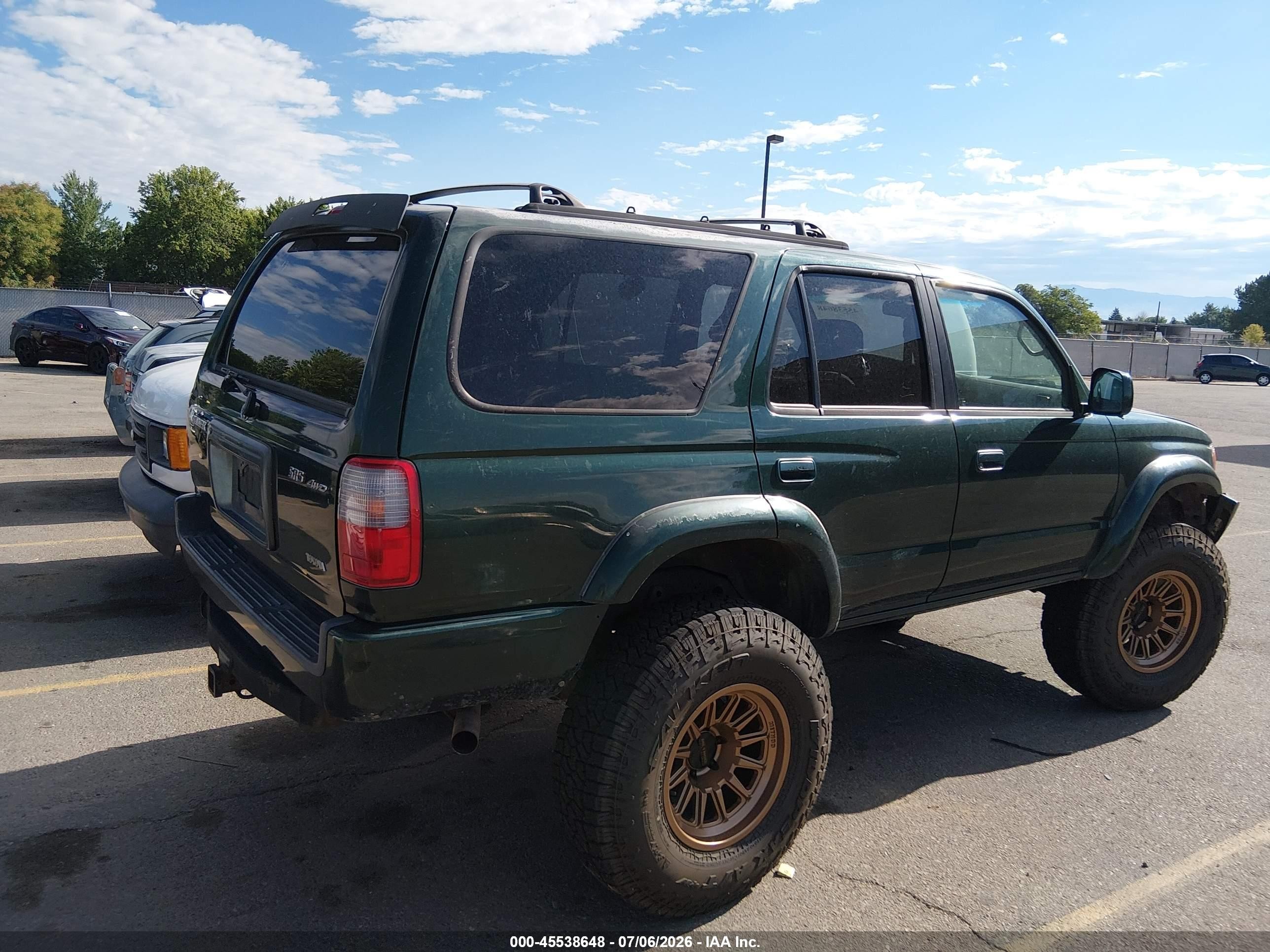 2000 Toyota 4runner Sr5 V6 Зеленый vin: JT3HN86R3Y0316758
