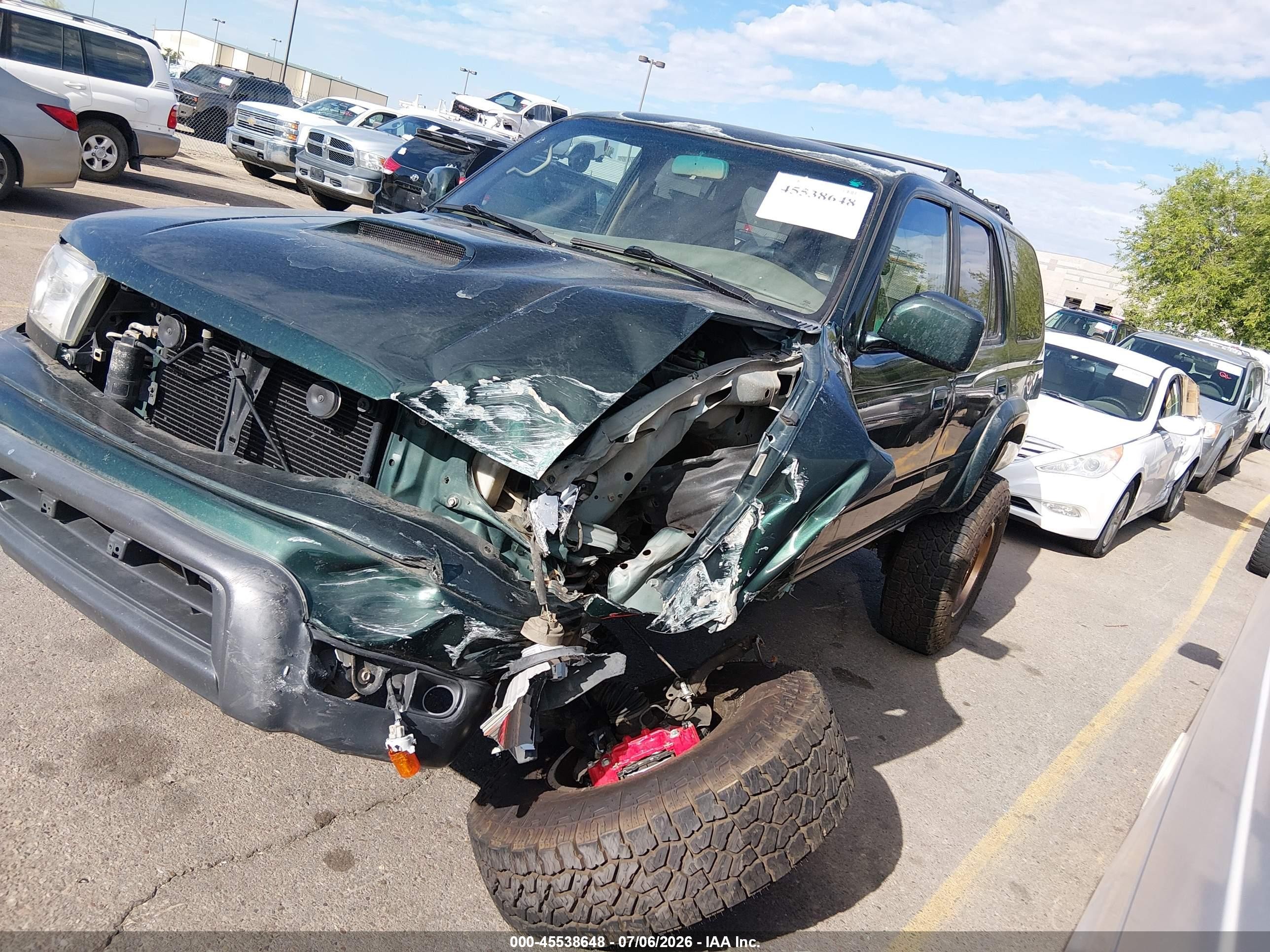 2000 Toyota 4runner Sr5 V6 Зеленый vin: JT3HN86R3Y0316758