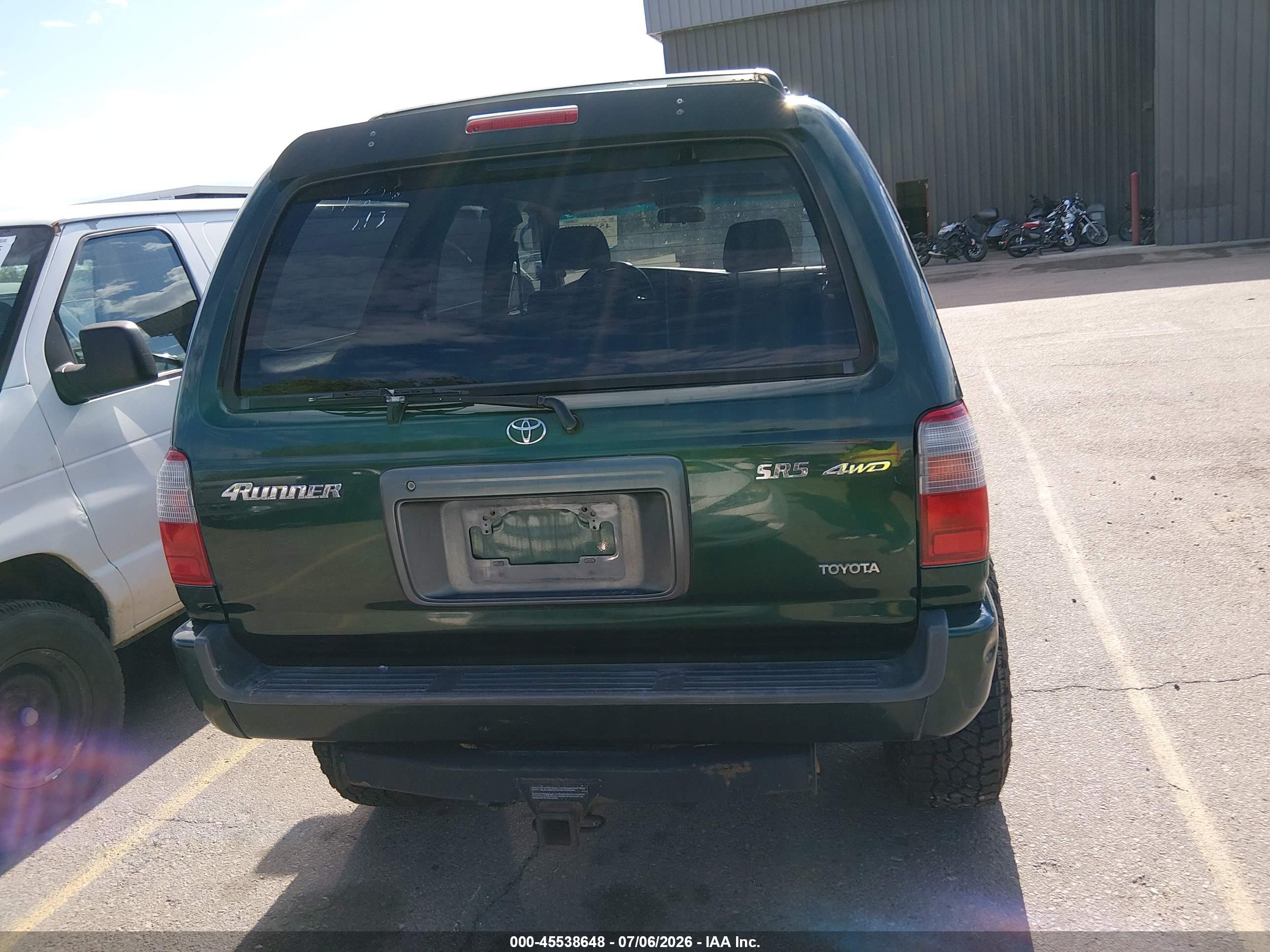 2000 Toyota 4runner Sr5 V6 Зеленый vin: JT3HN86R3Y0316758