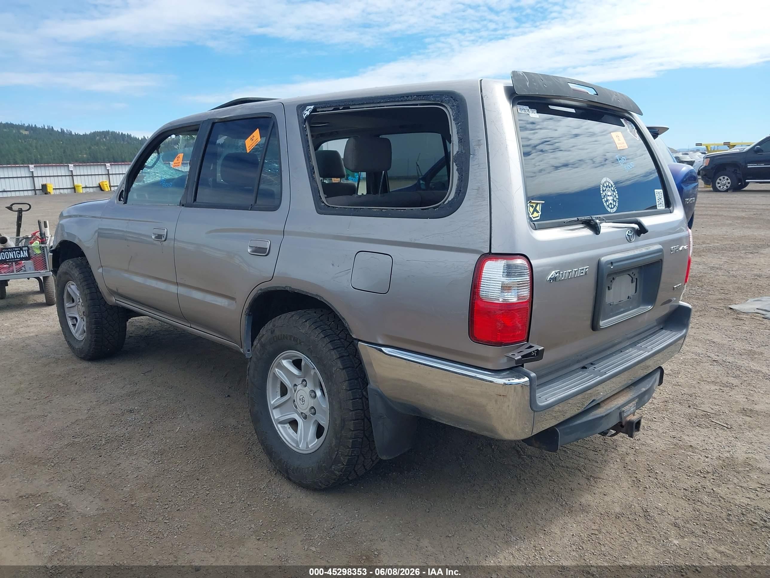 2001 Toyota 4runner Sr5 V6 Beige vin: JT3HN86R410333039