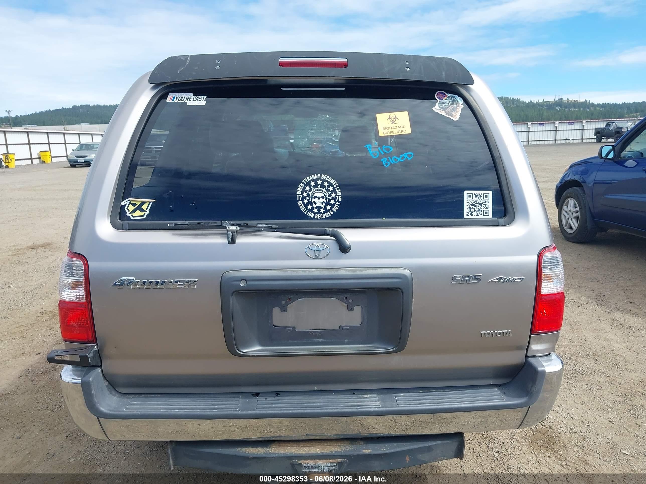 2001 Toyota 4runner Sr5 V6 Beige vin: JT3HN86R410333039