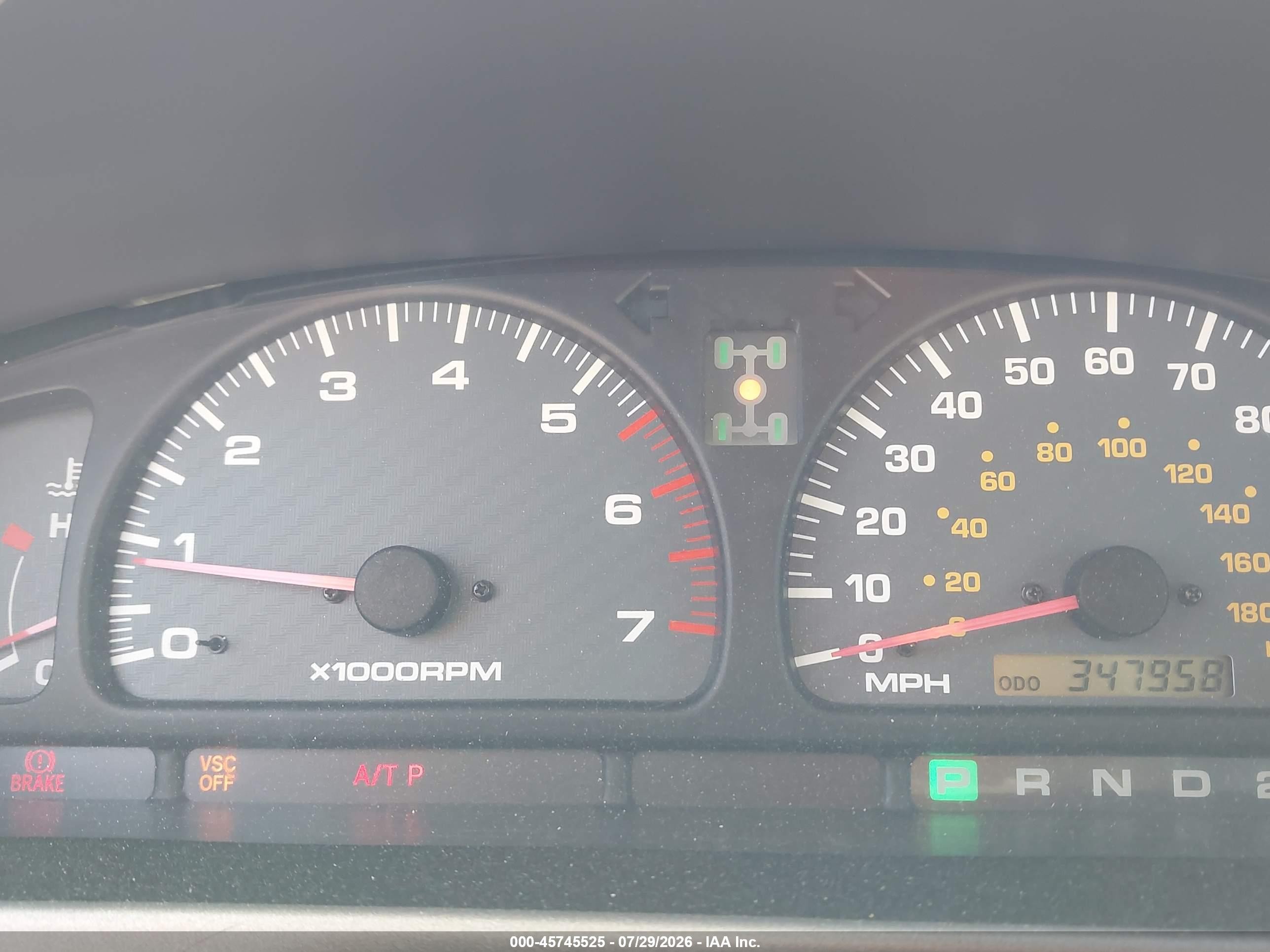 2001 Toyota 4runner Sr5 V6 Silver vin: JT3HN86R410338516