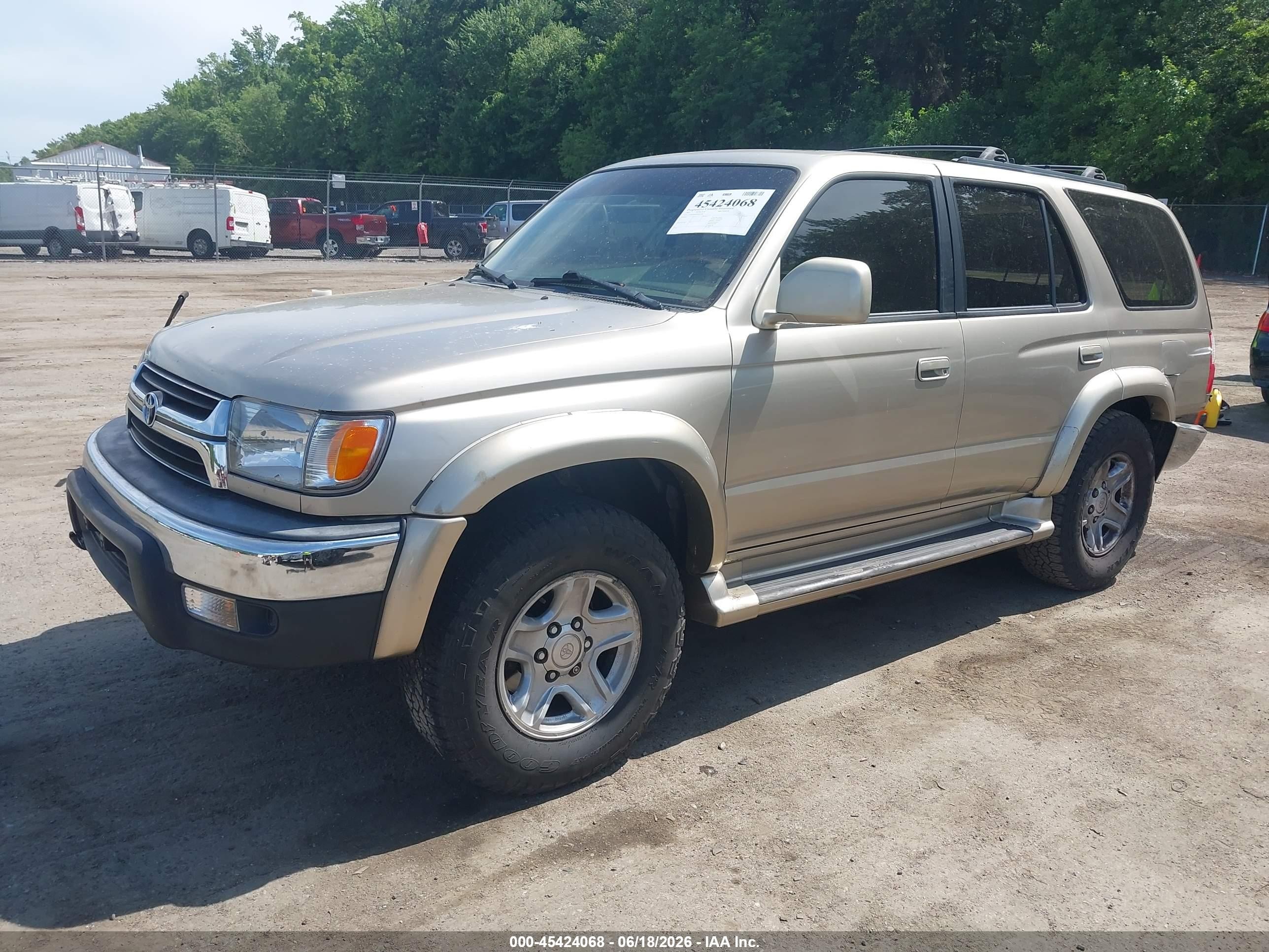 2001 Toyota 4runner Sr5 V6 Gold vin: JT3HN86R419058168