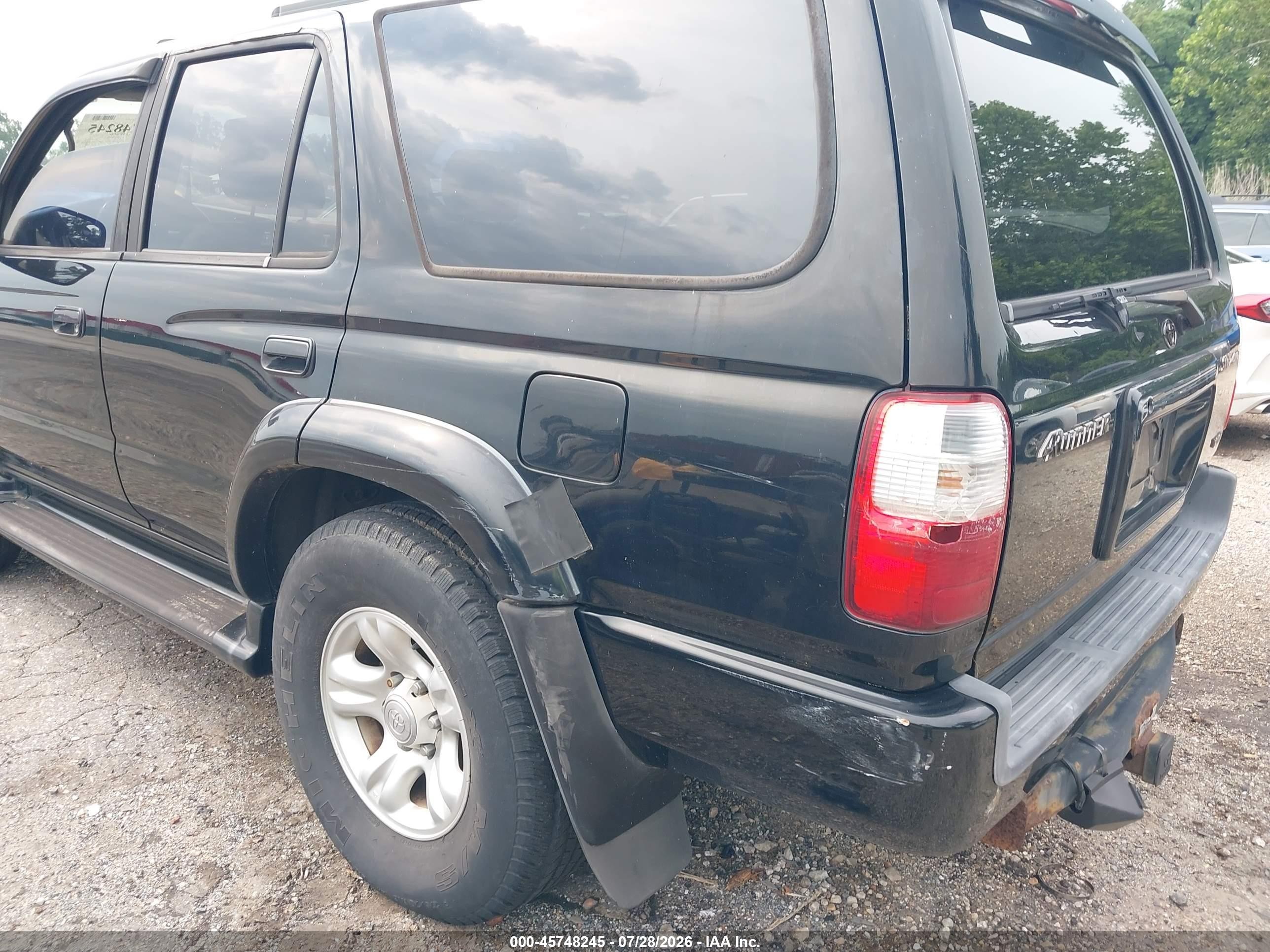 2002 Toyota 4runner Sr5 V6 Black vin: JT3HN86R420387135