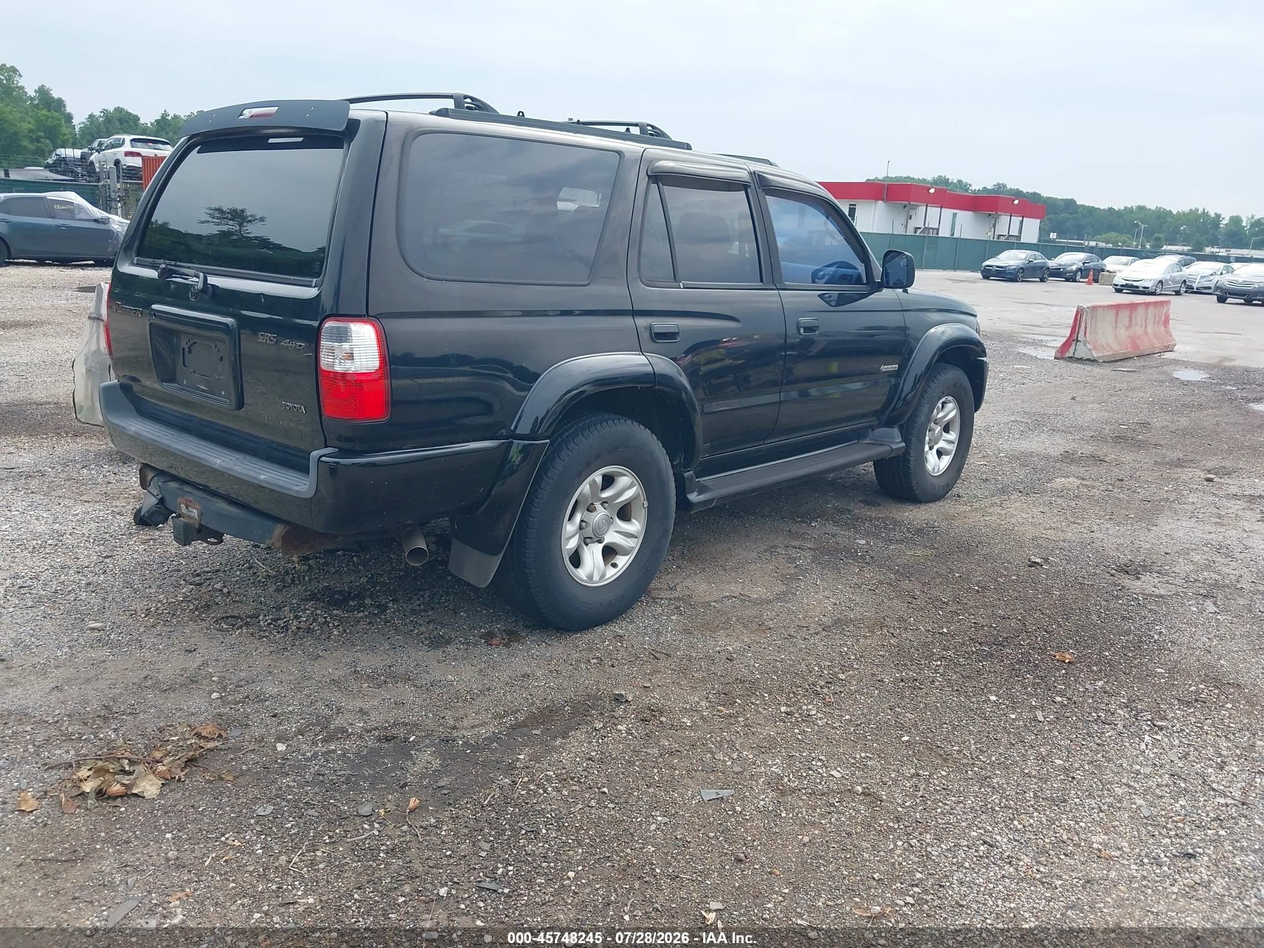 2002 Toyota 4runner Sr5 V6 Black vin: JT3HN86R420387135