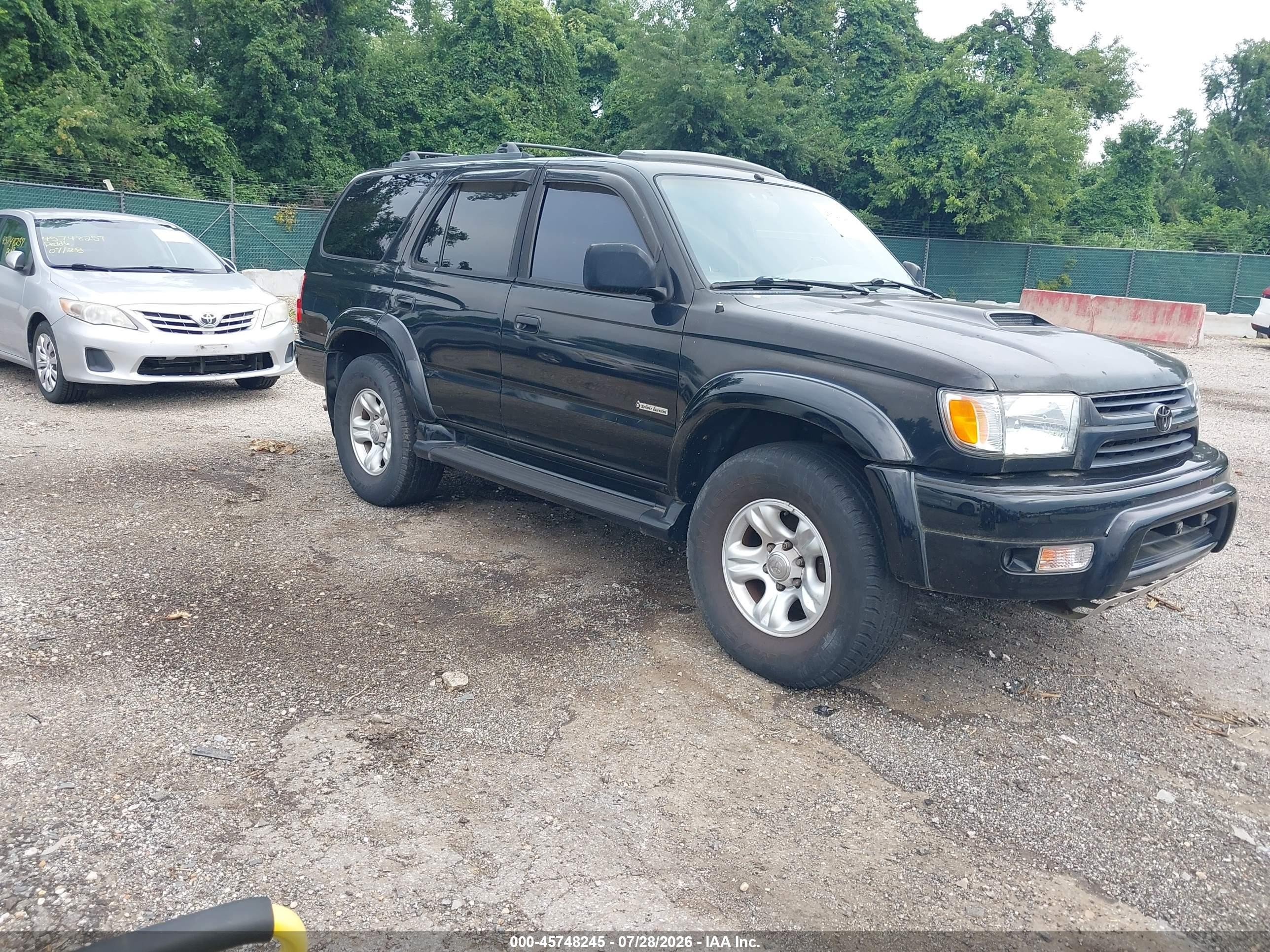 2002 Toyota 4runner Sr5 V6 Black vin: JT3HN86R420387135
