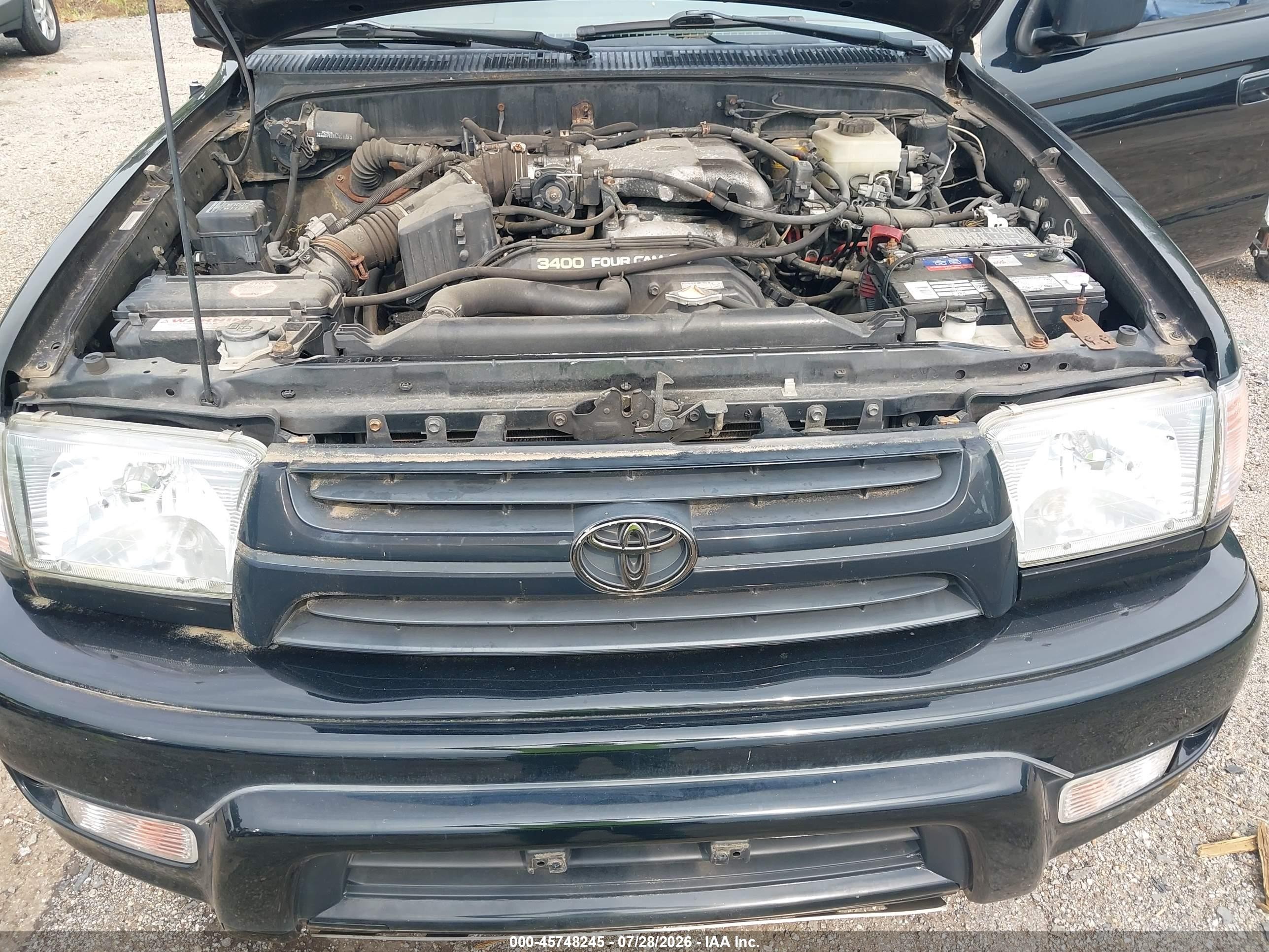 2002 Toyota 4runner Sr5 V6 Black vin: JT3HN86R420387135