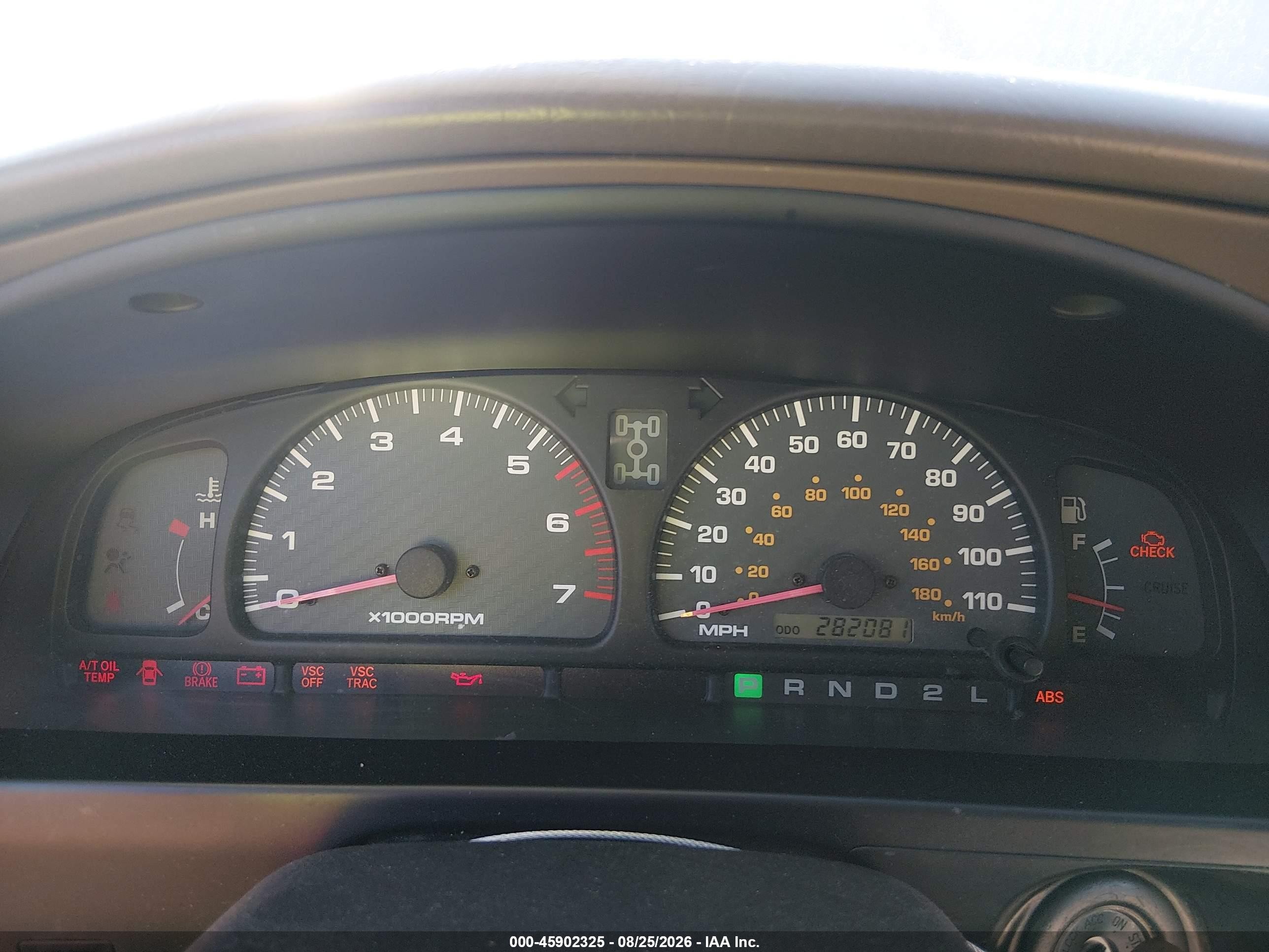 2002 Toyota 4runner Sr5 V6 Champagne vin: JT3HN86R420390598