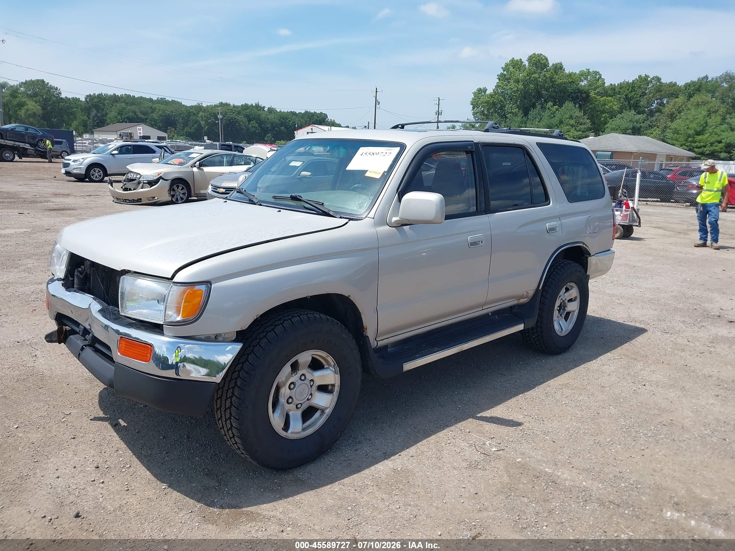 1998 Toyota 4runner Sr5 V6 Silver vin: JT3HN86R4W0166690
