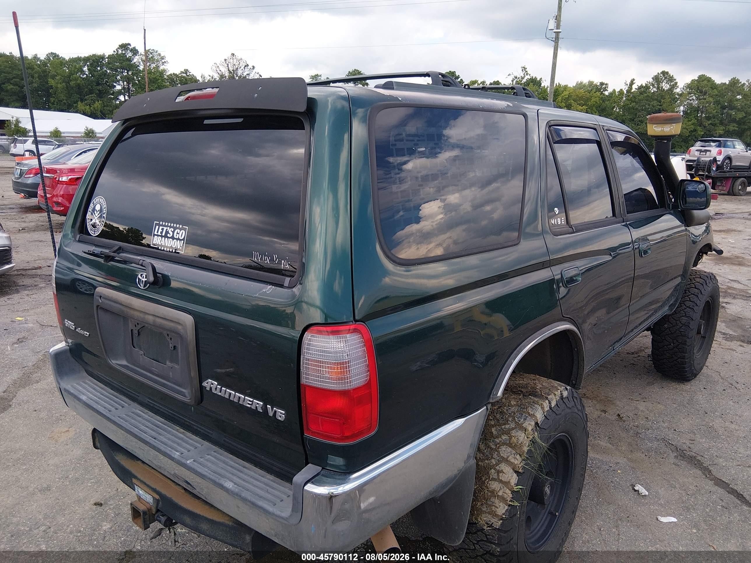 1999 Toyota 4runner Sr5 V6 Green vin: JT3HN86R4X0215615