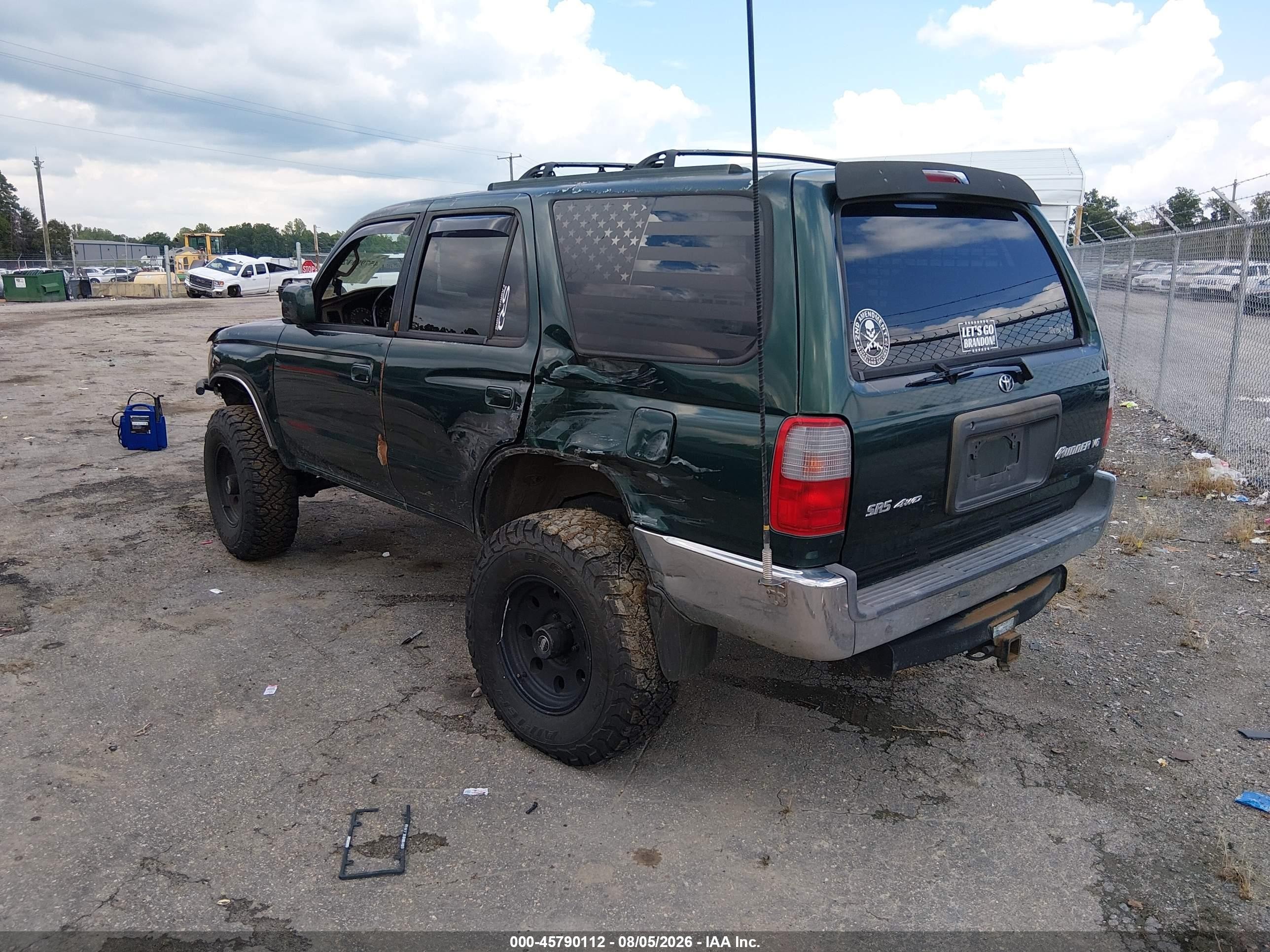 1999 Toyota 4runner Sr5 V6 Green vin: JT3HN86R4X0215615