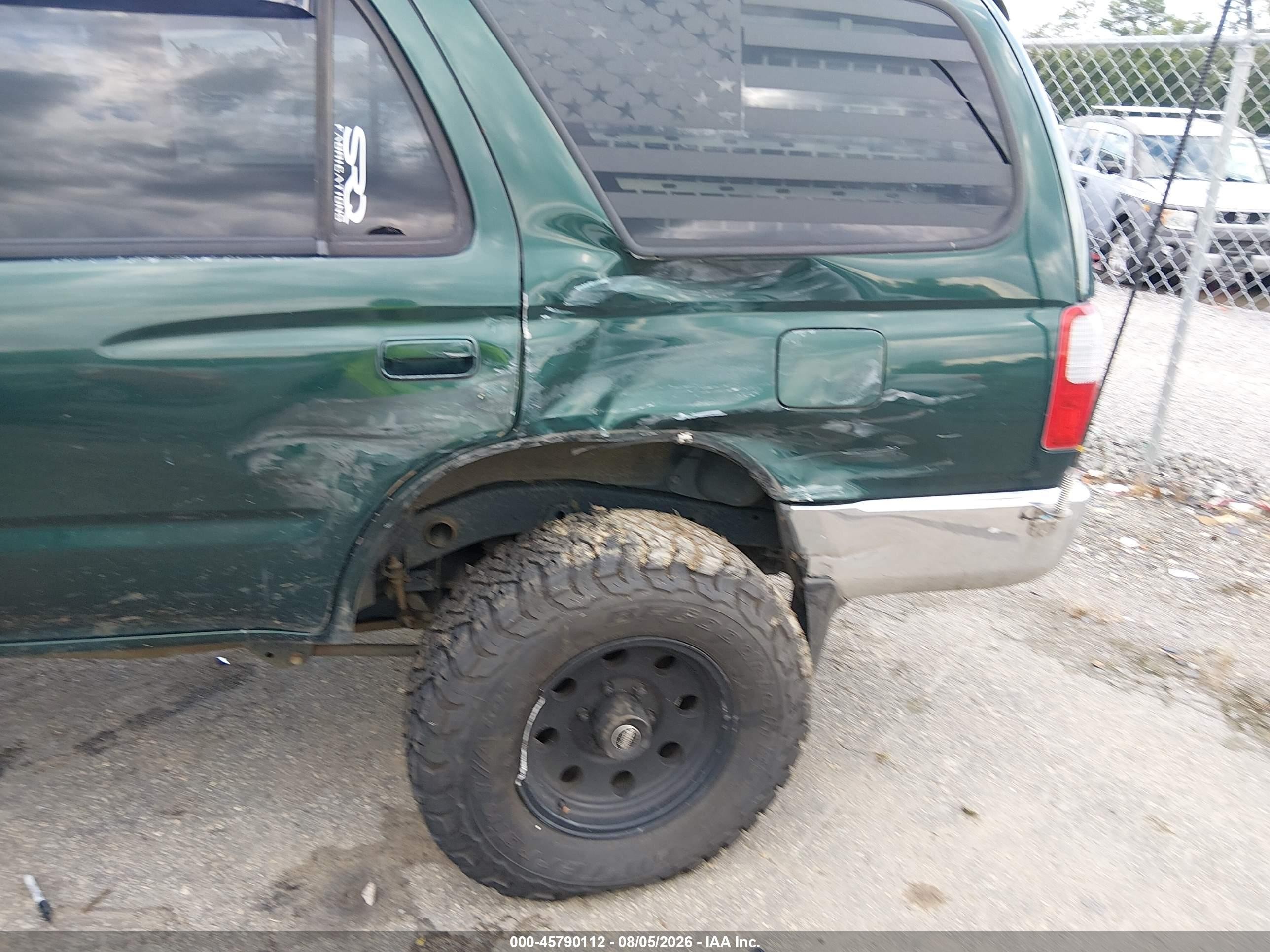 1999 Toyota 4runner Sr5 V6 Green vin: JT3HN86R4X0215615