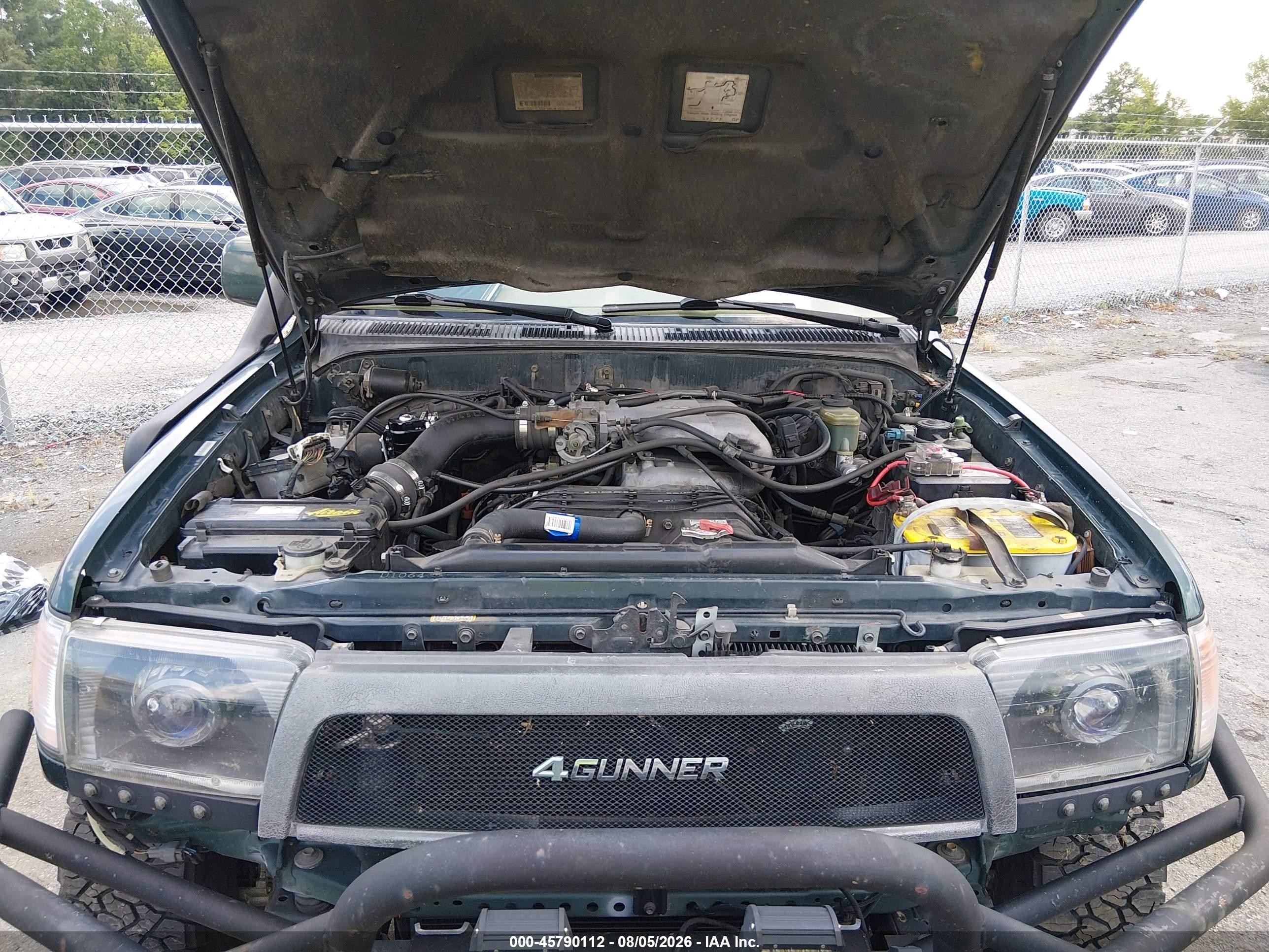 1999 Toyota 4runner Sr5 V6 Green vin: JT3HN86R4X0215615