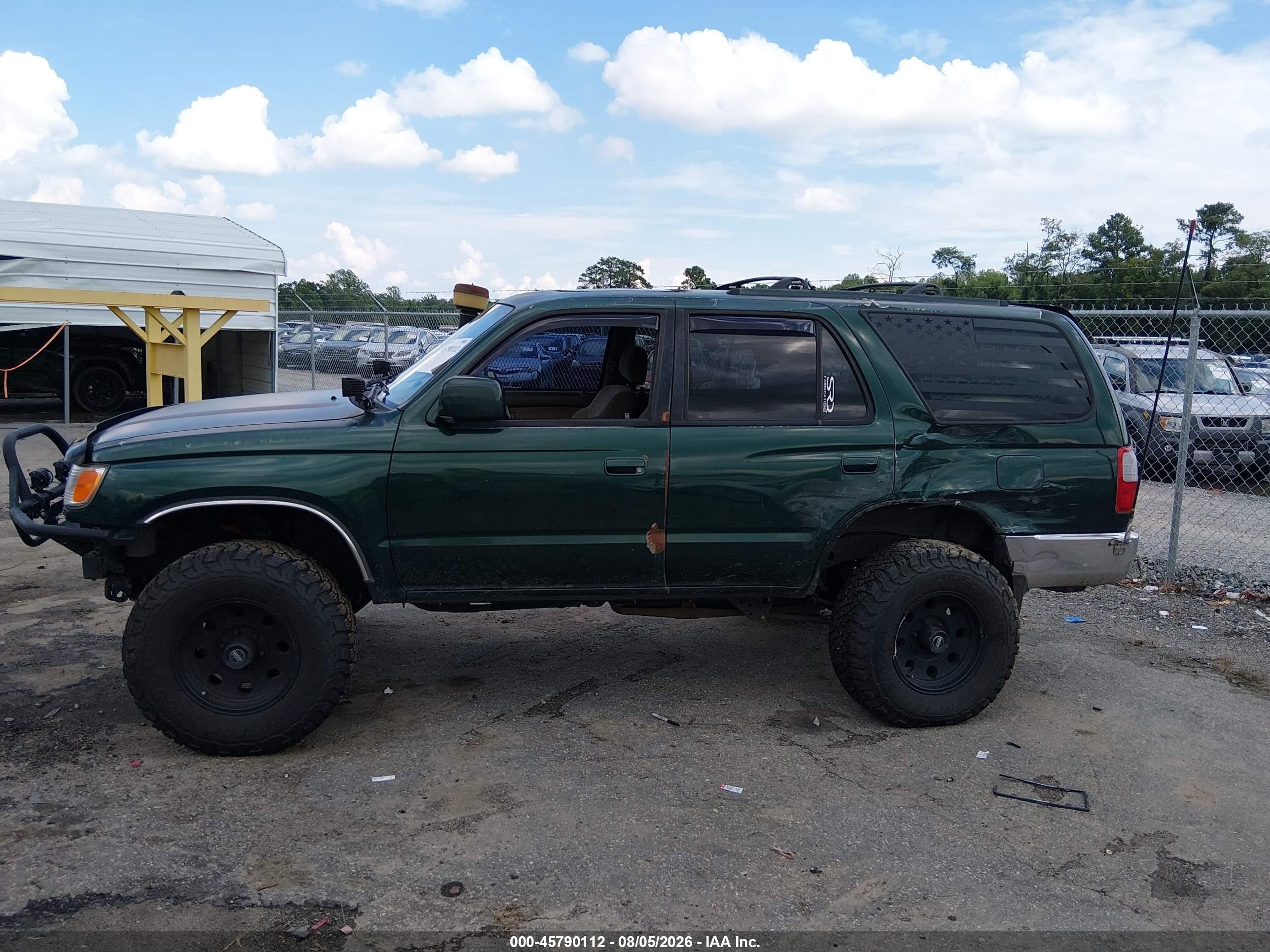 1999 Toyota 4runner Sr5 V6 Green vin: JT3HN86R4X0215615