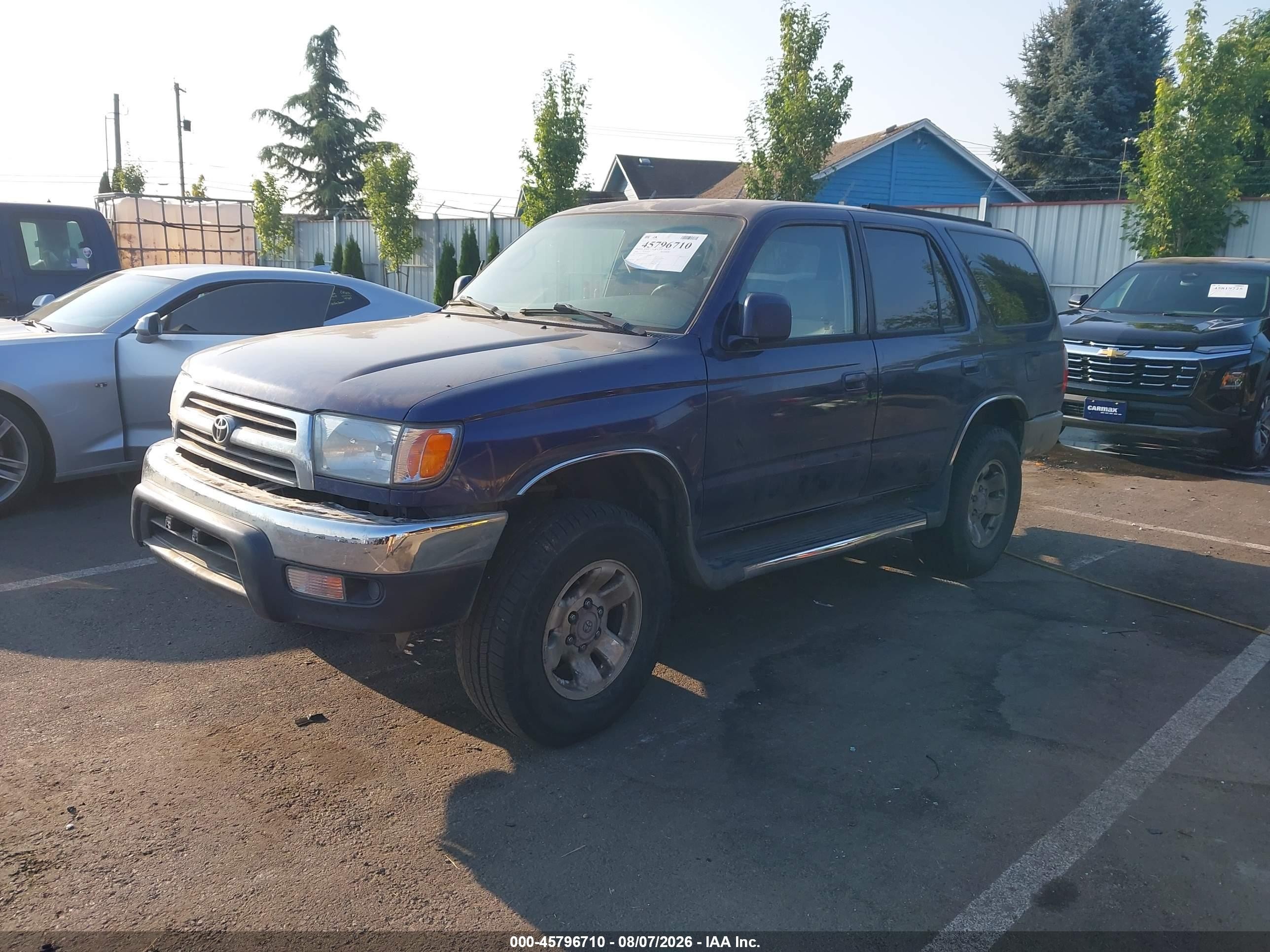 1999 Toyota 4runner Sr5 V6 Blue vin: JT3HN86R4X0224072