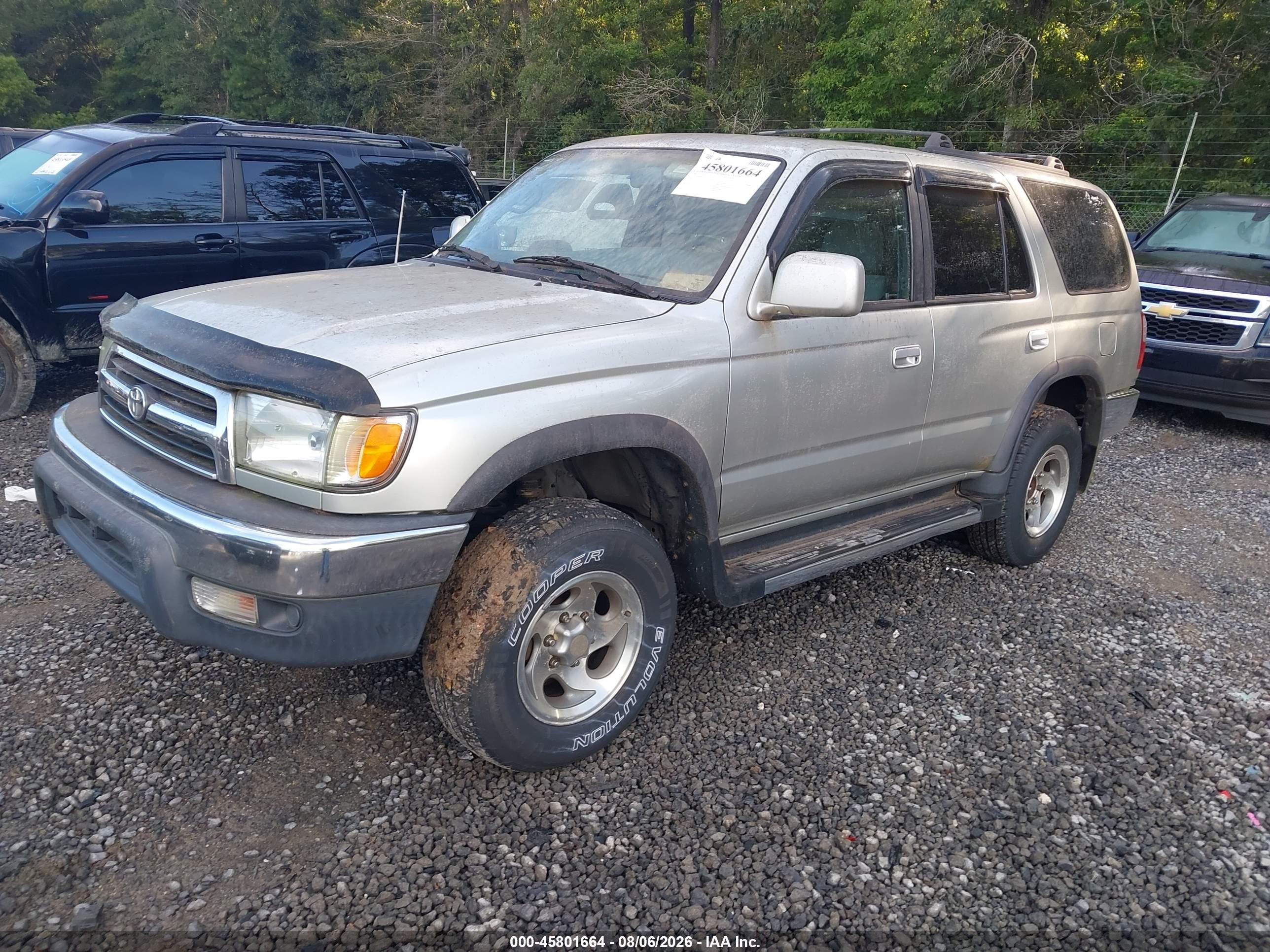 1999 Toyota 4runner Sr5 V6 Silver vin: JT3HN86R4X0224217