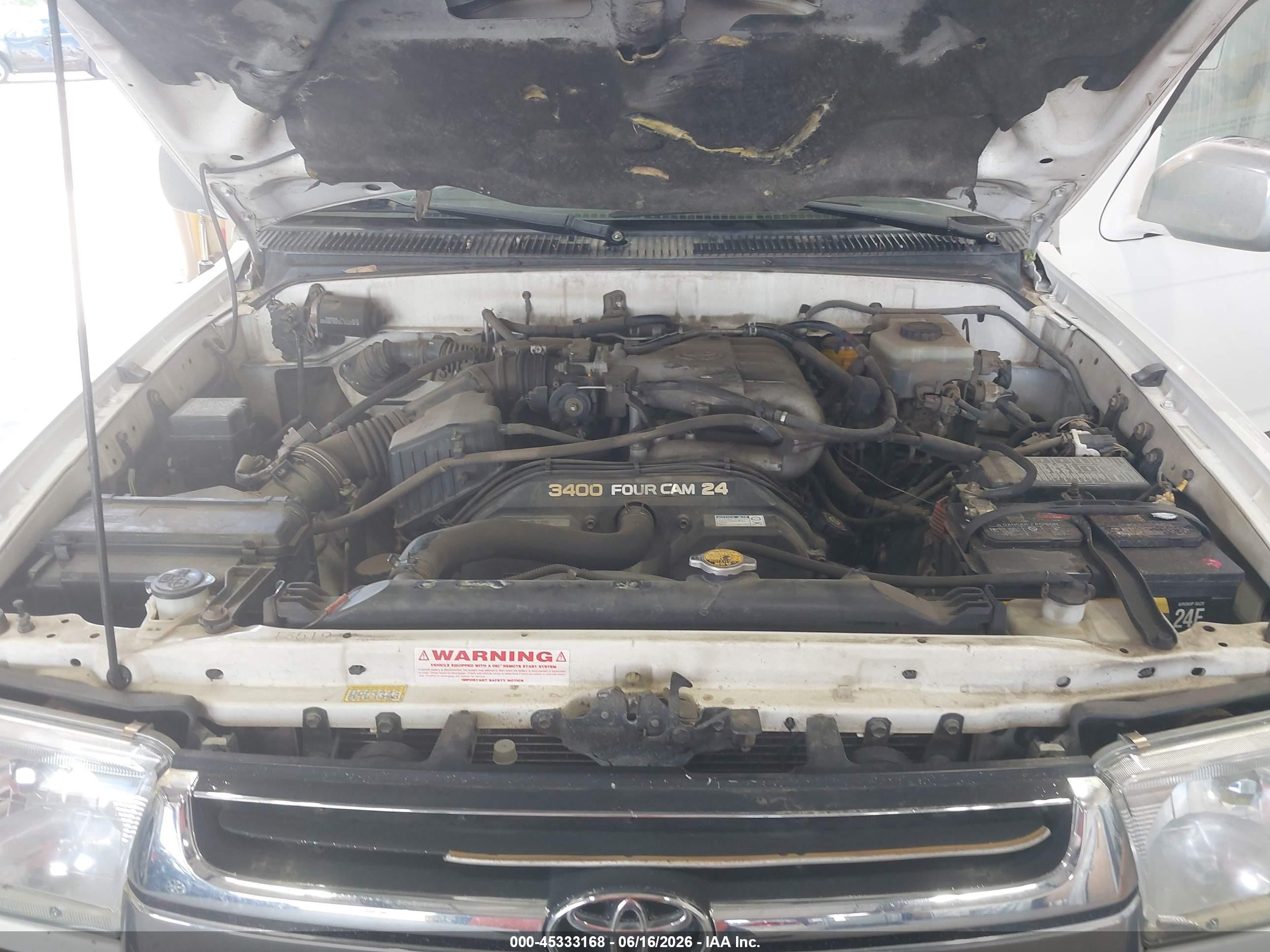 2001 Toyota 4runner Sr5 V6 Белый vin: JT3HN86R510335821