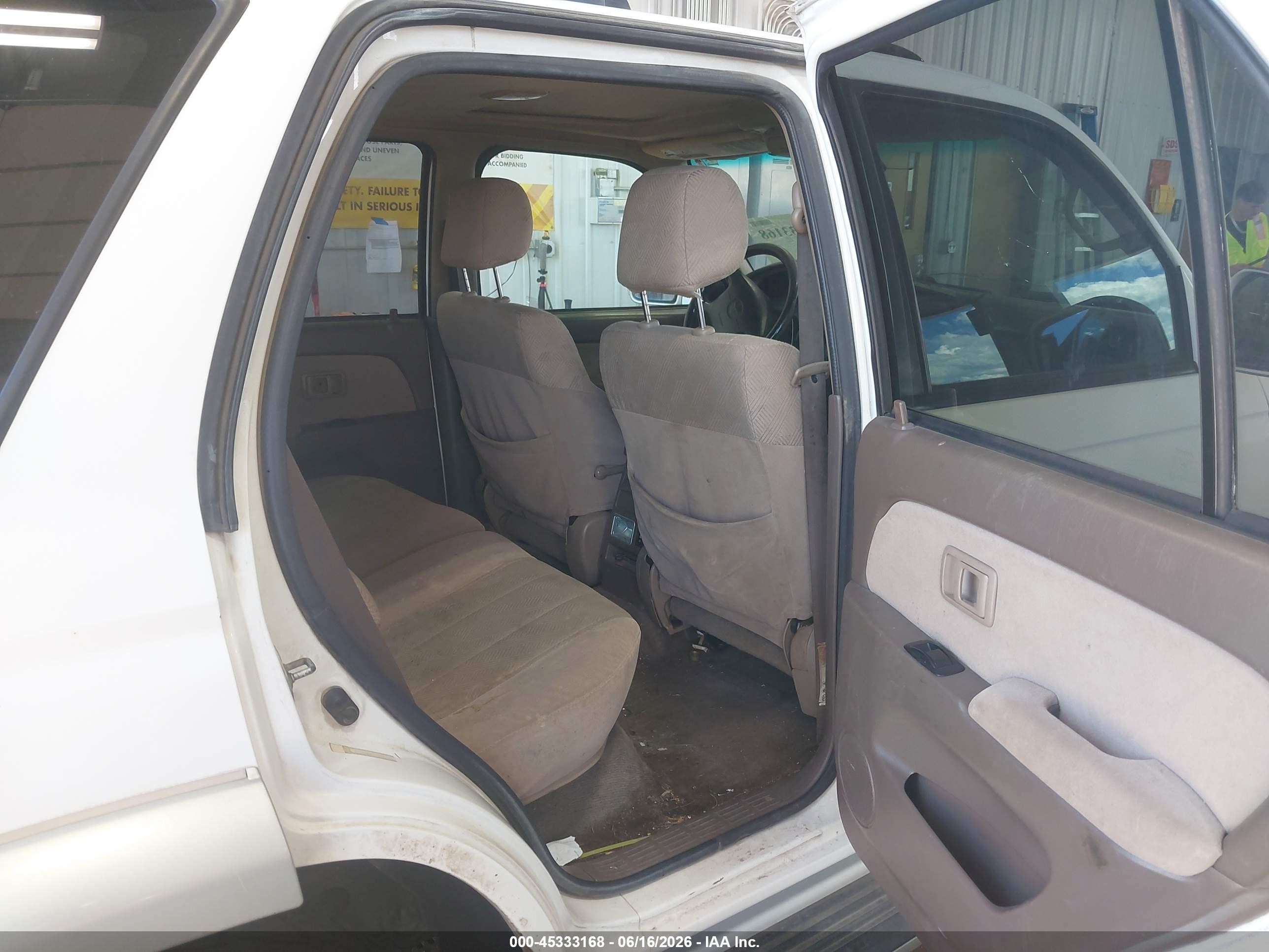 2001 Toyota 4runner Sr5 V6 Белый vin: JT3HN86R510335821