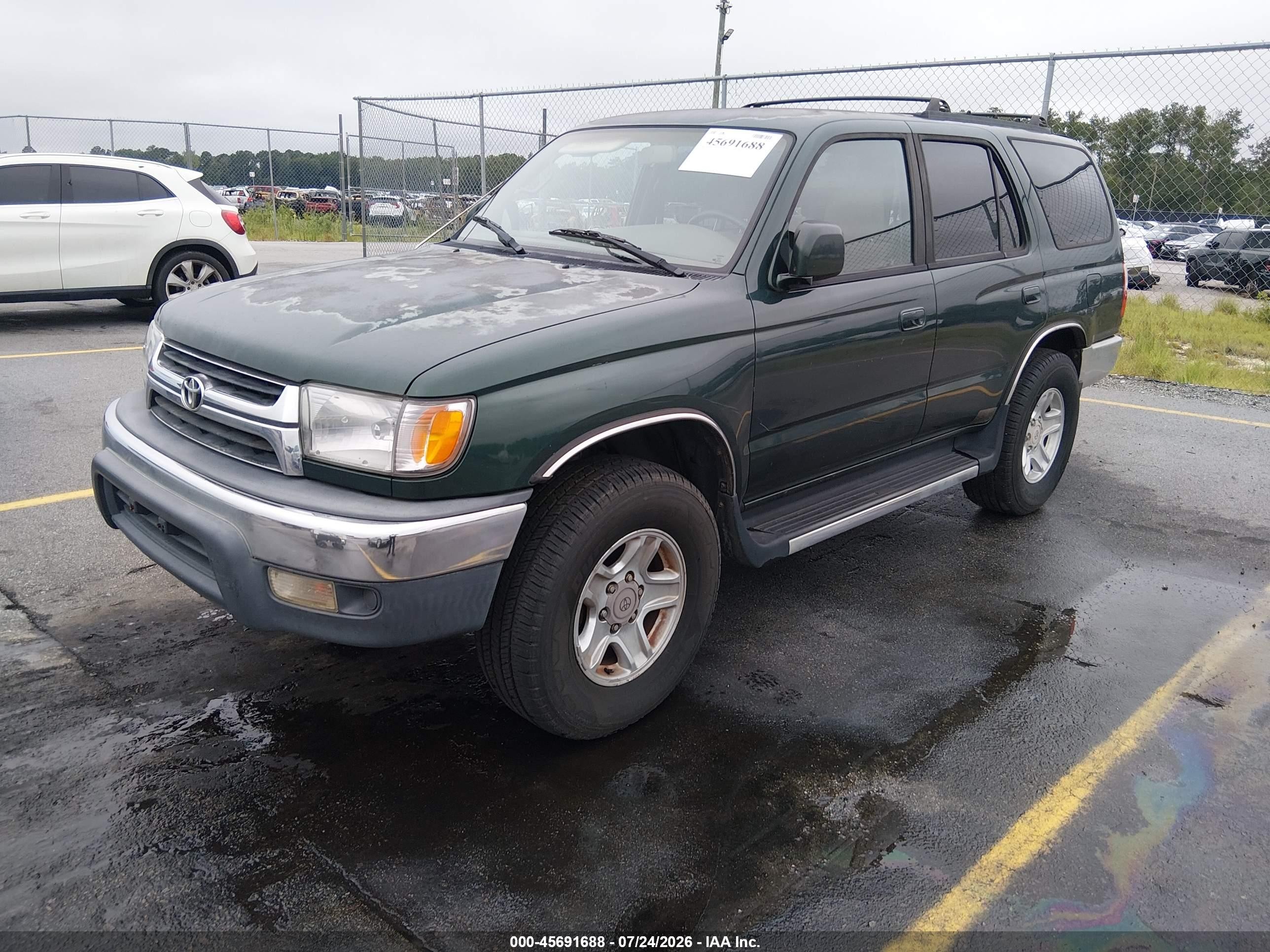 2001 Toyota 4runner Sr5 V6 Green vin: JT3HN86R519052556