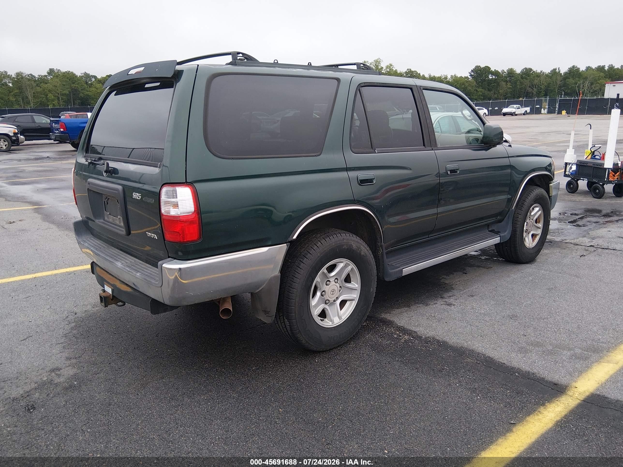 2001 Toyota 4runner Sr5 V6 Green vin: JT3HN86R519052556