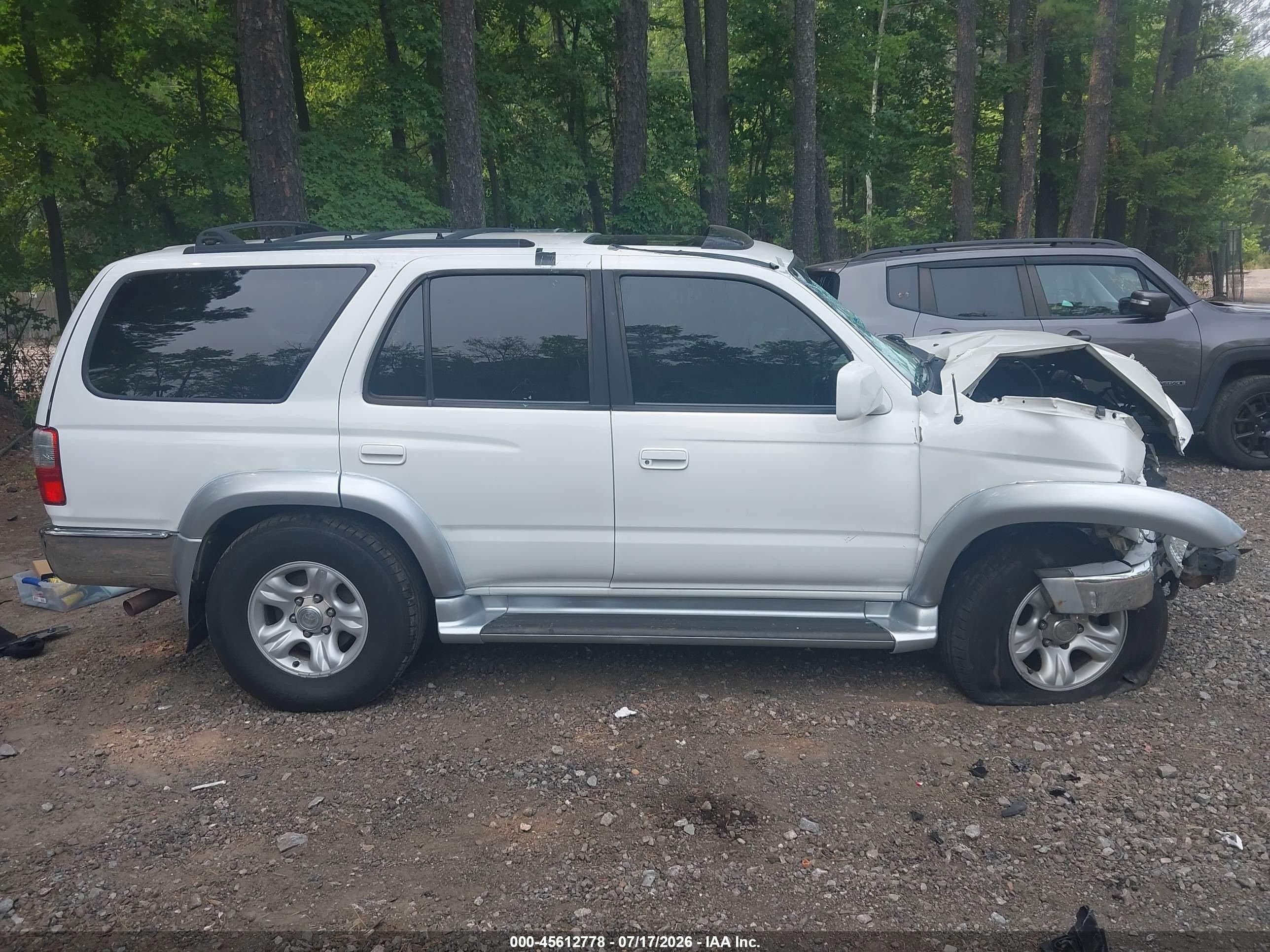 2002 Toyota 4runner Sr5 V6 White vin: JT3HN86R529064577