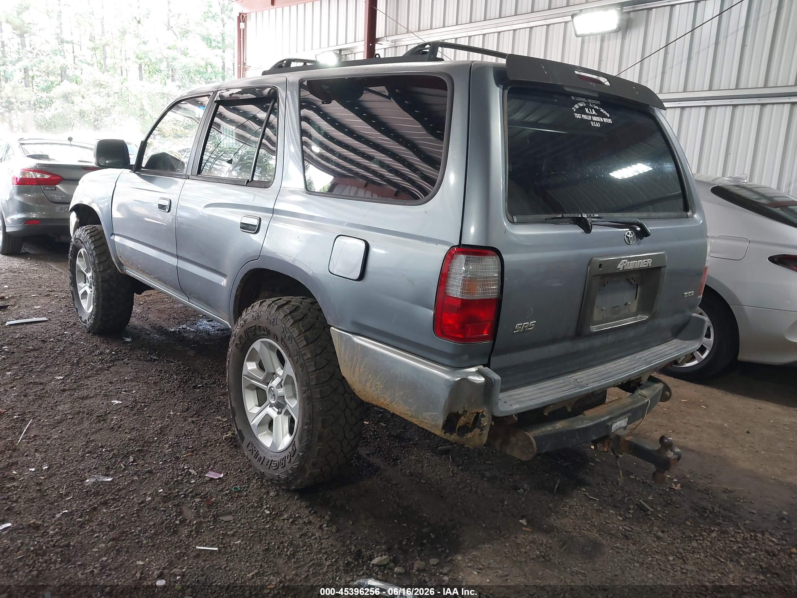 1997 Toyota 4runner Sr5 V6 Blue vin: JT3HN86R5V0056679