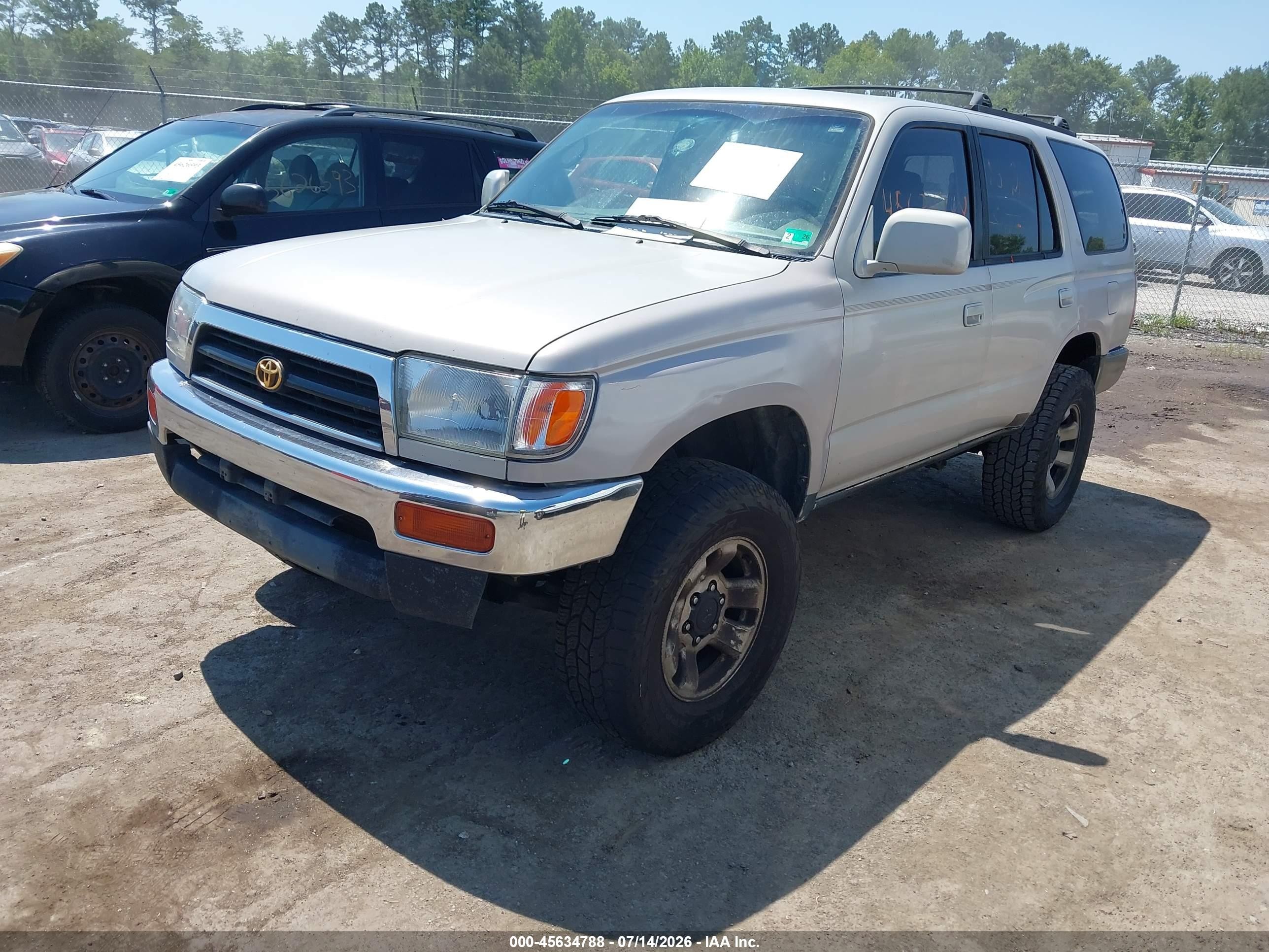 1997 Toyota 4runner Sr5 V6 Silver vin: JT3HN86R5V0082697